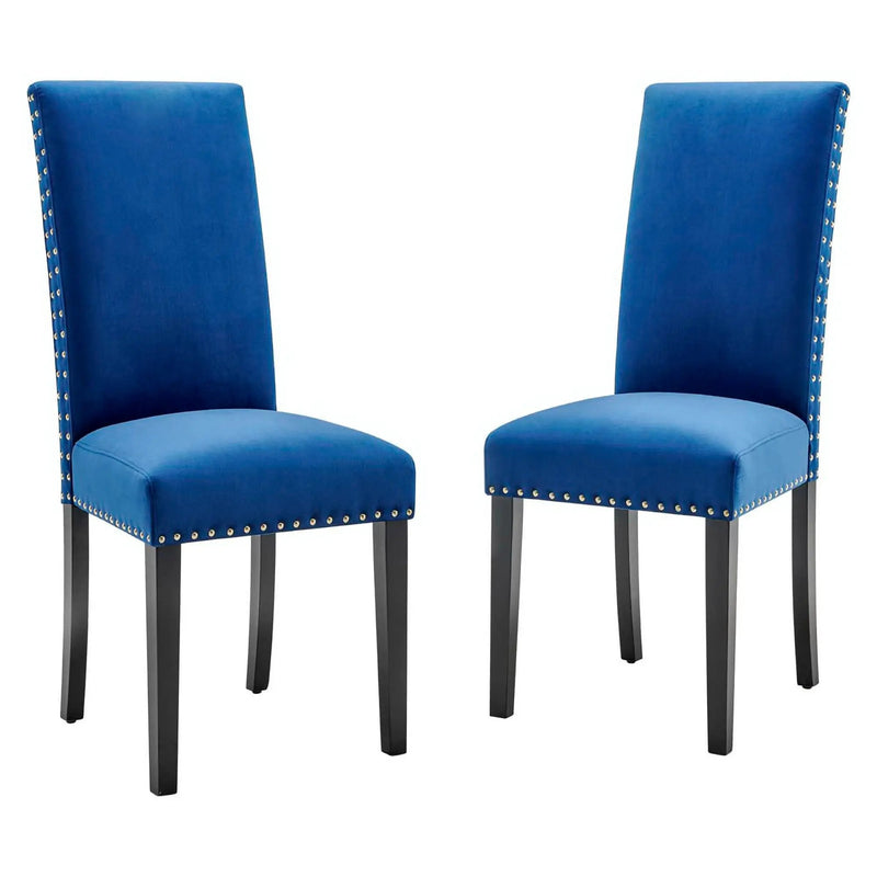 Parcel Performance Velvet Dining Side Chairs Set of 2 by Modway by HouseOfZazla
