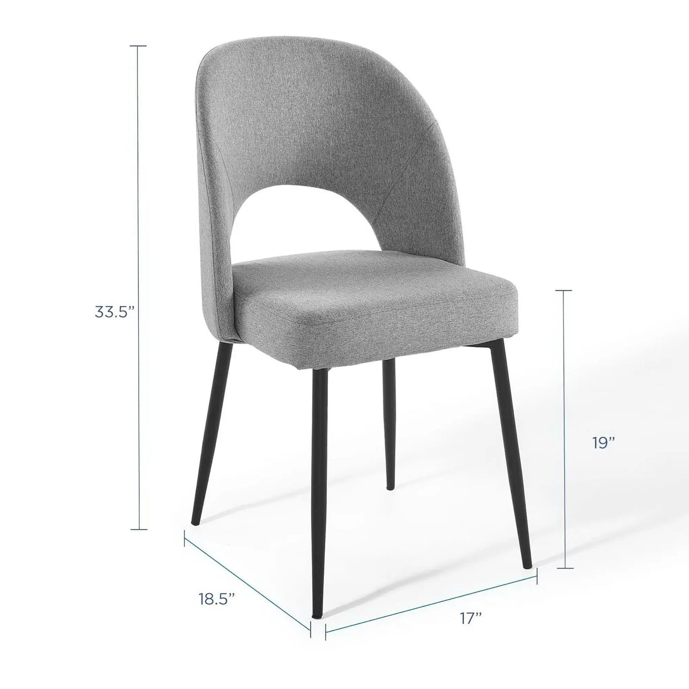 Rouse Upholstered Fabric Dining Side Chair by Modway by HouseOfZazla