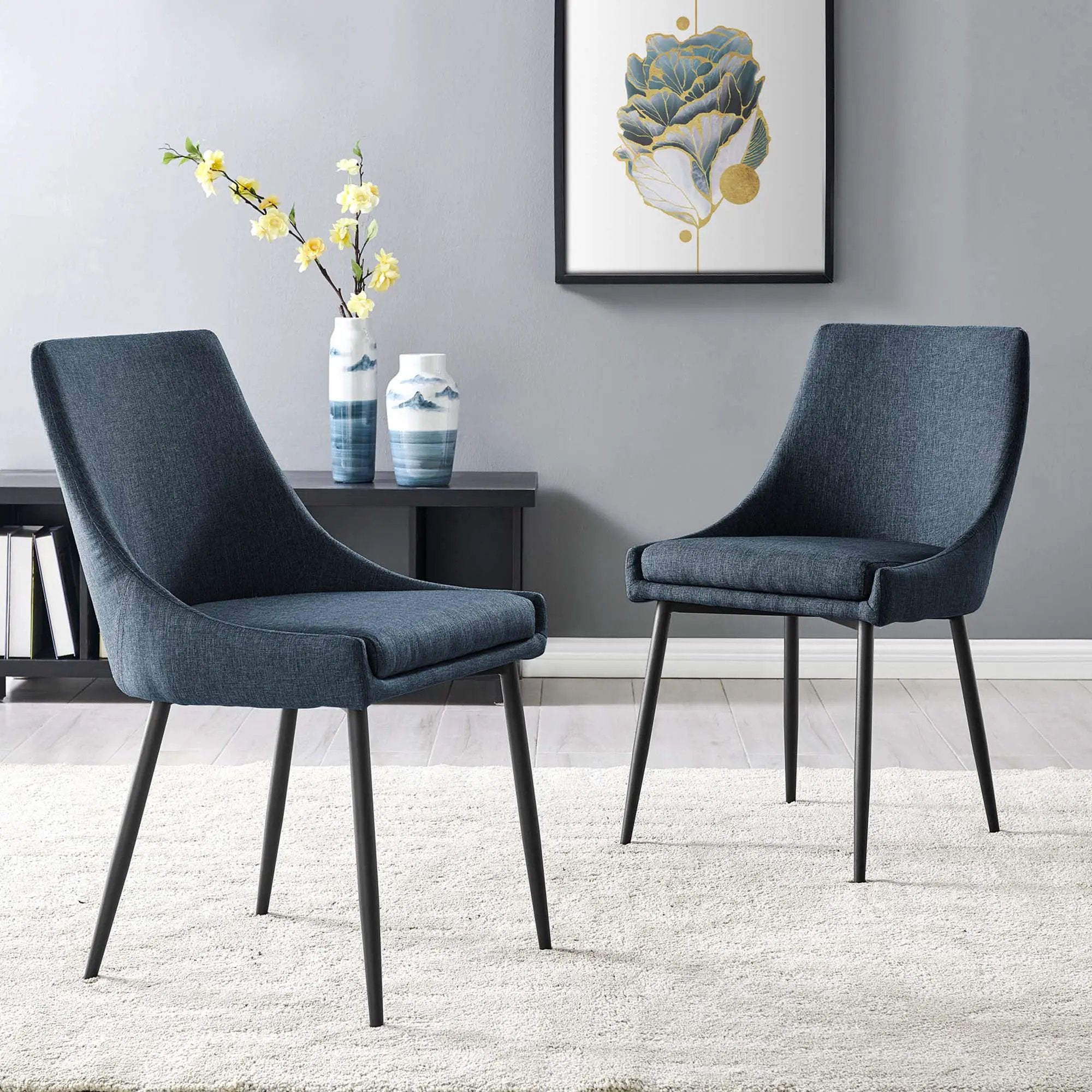 Viscount Upholstered Fabric Dining Chairs - Set of 2 by Modway by HouseOfZazla