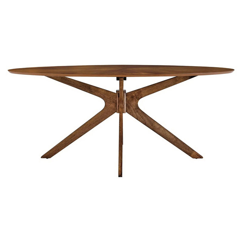 Crossroads 71" Oval Wood Dining Table by Modway by HouseOfZazla