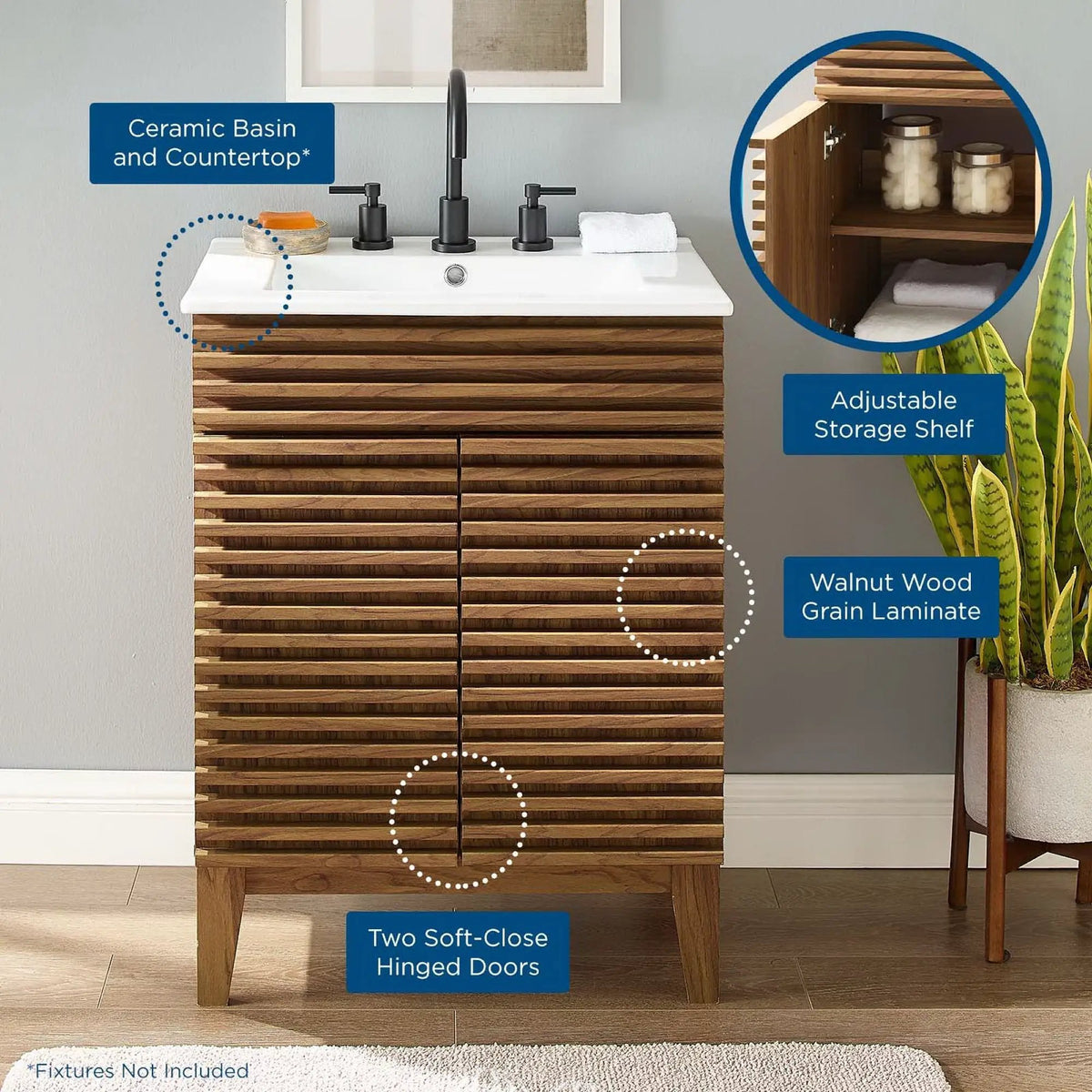 Render 24" Bathroom Vanity by Modway by HouseOfZazla