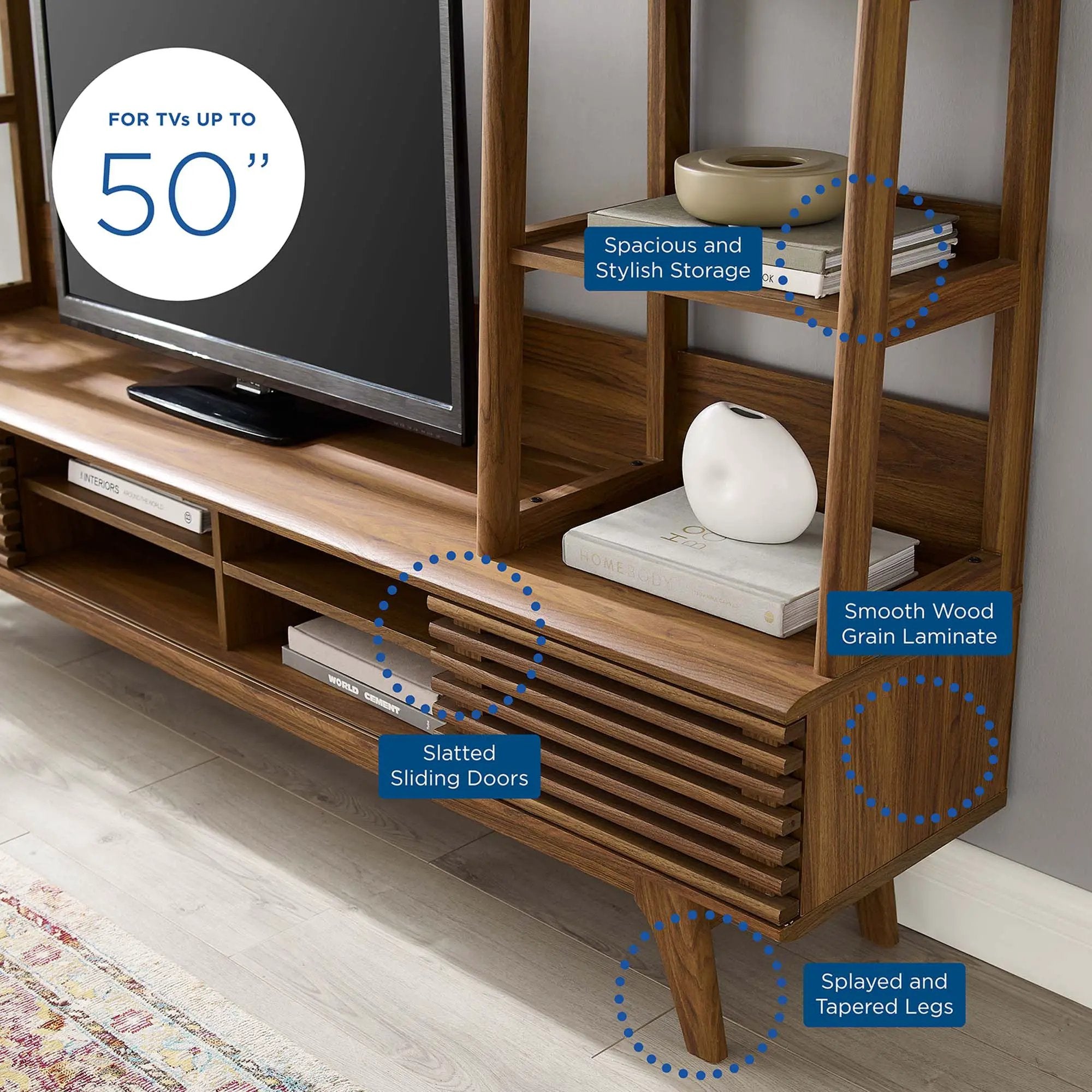 Render TV Stand Entertainment Center by Modway by HouseOfZazla