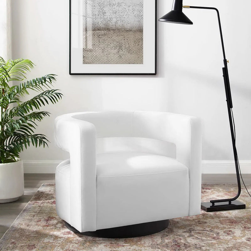 Spin Cutaway Performance Velvet Swivel Armchair by Modway by HouseOfZazla