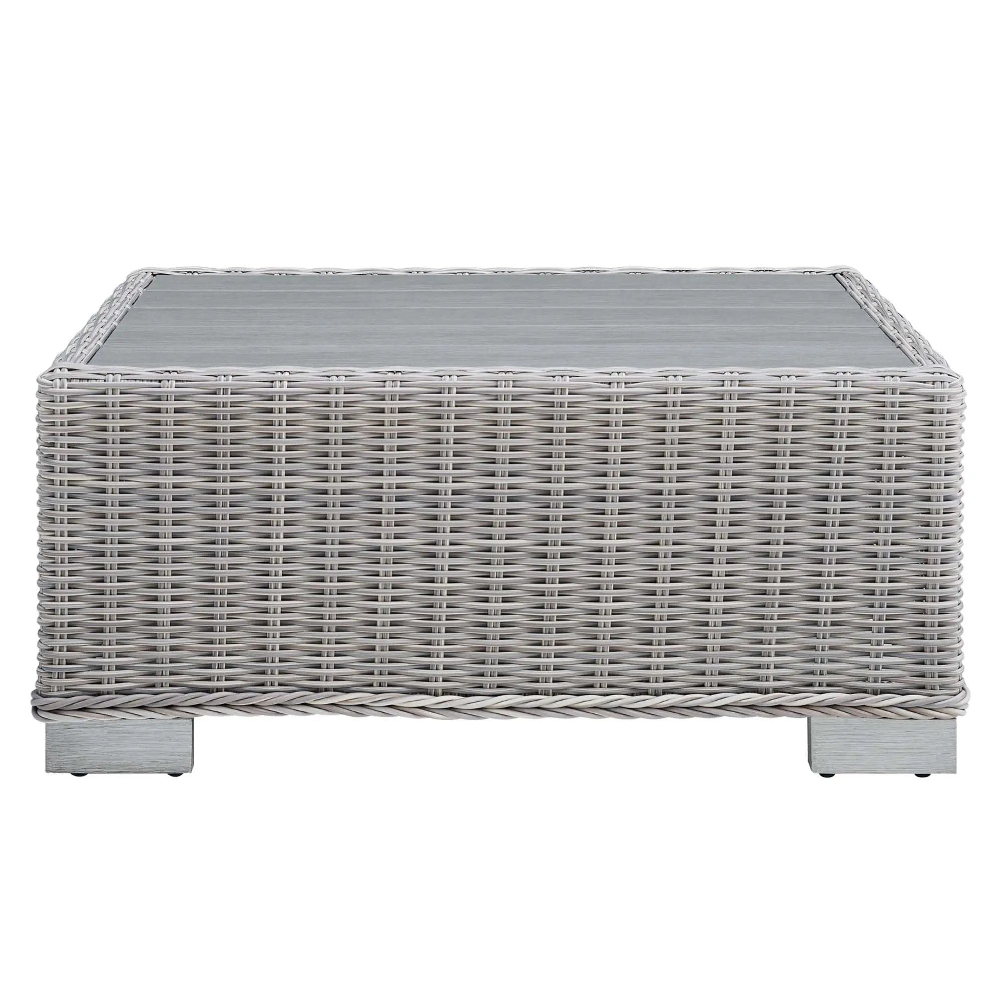 Conway 32" Outdoor Patio Wicker Rattan Coffee Table by Modway by HouseOfZazla