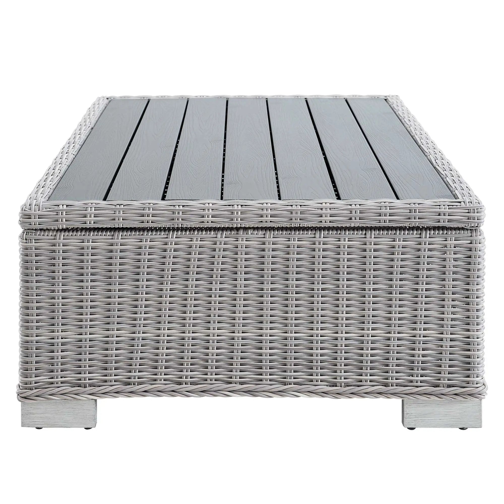 Conway 45" Outdoor Patio Wicker Rattan Coffee Table by Modway by HouseOfZazla