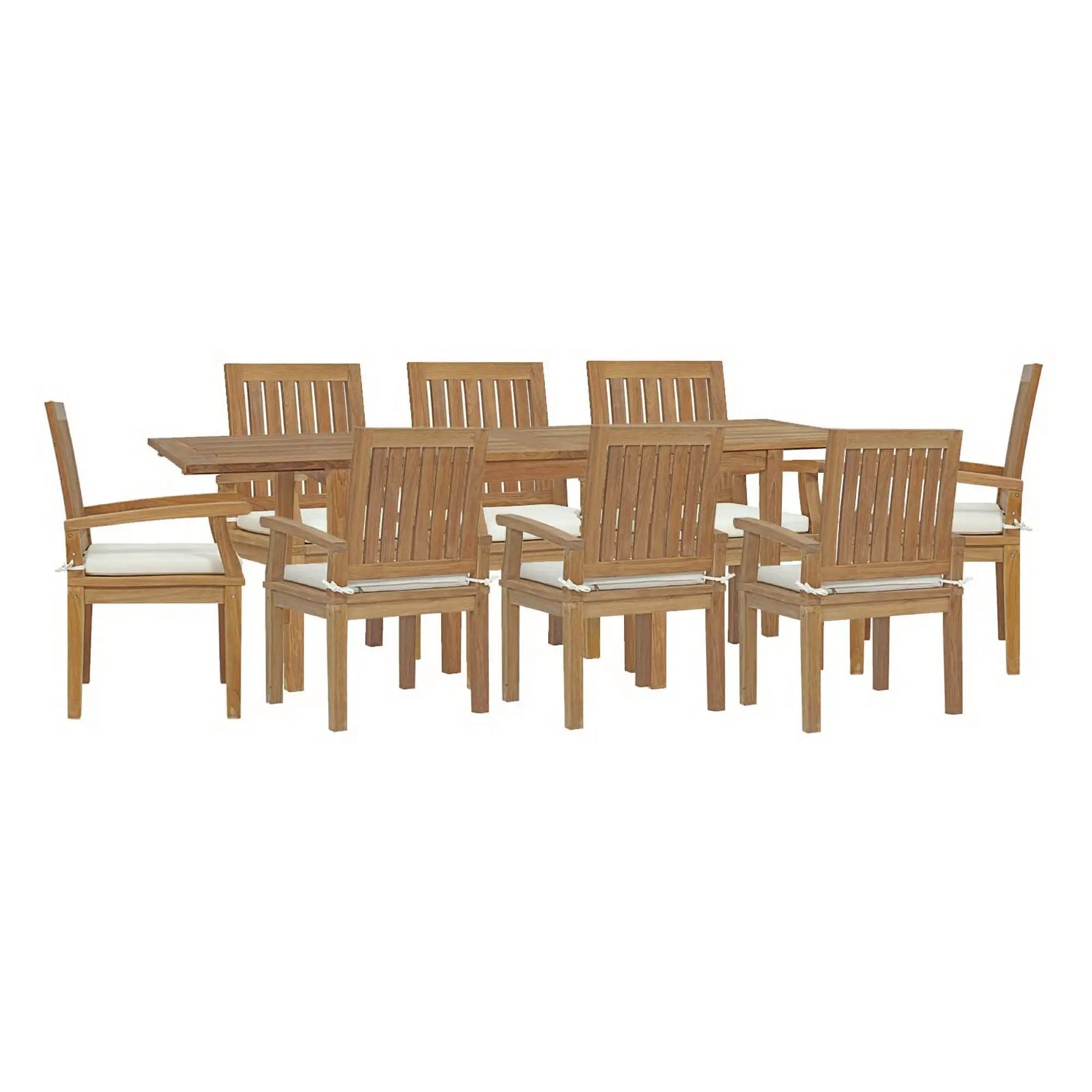 Marina 9 Piece Outdoor Patio Teak Dining Set by Modway by HouseOfZazla