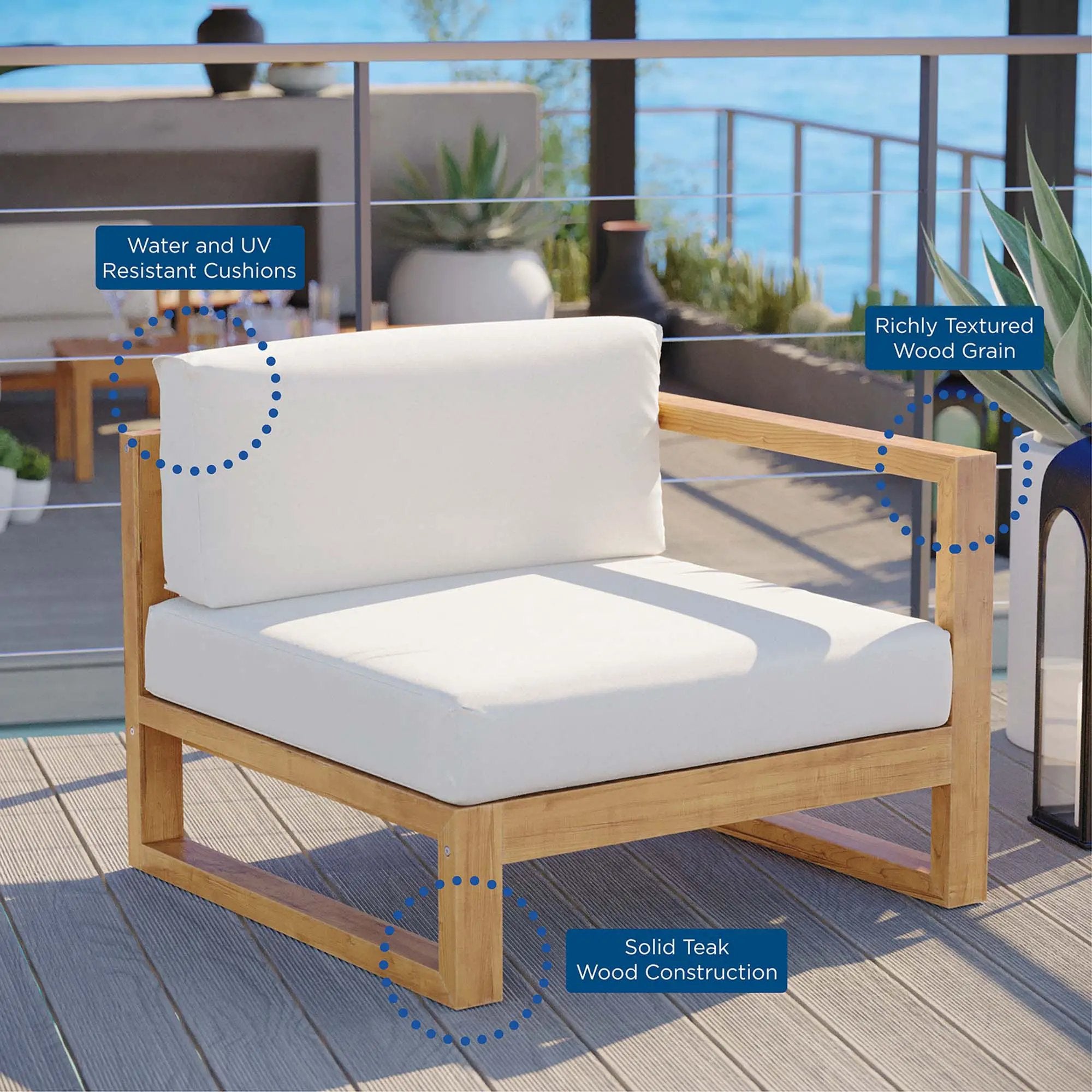 Upland Outdoor Patio Right-Arm Chair by Modway by HouseOfZazla
