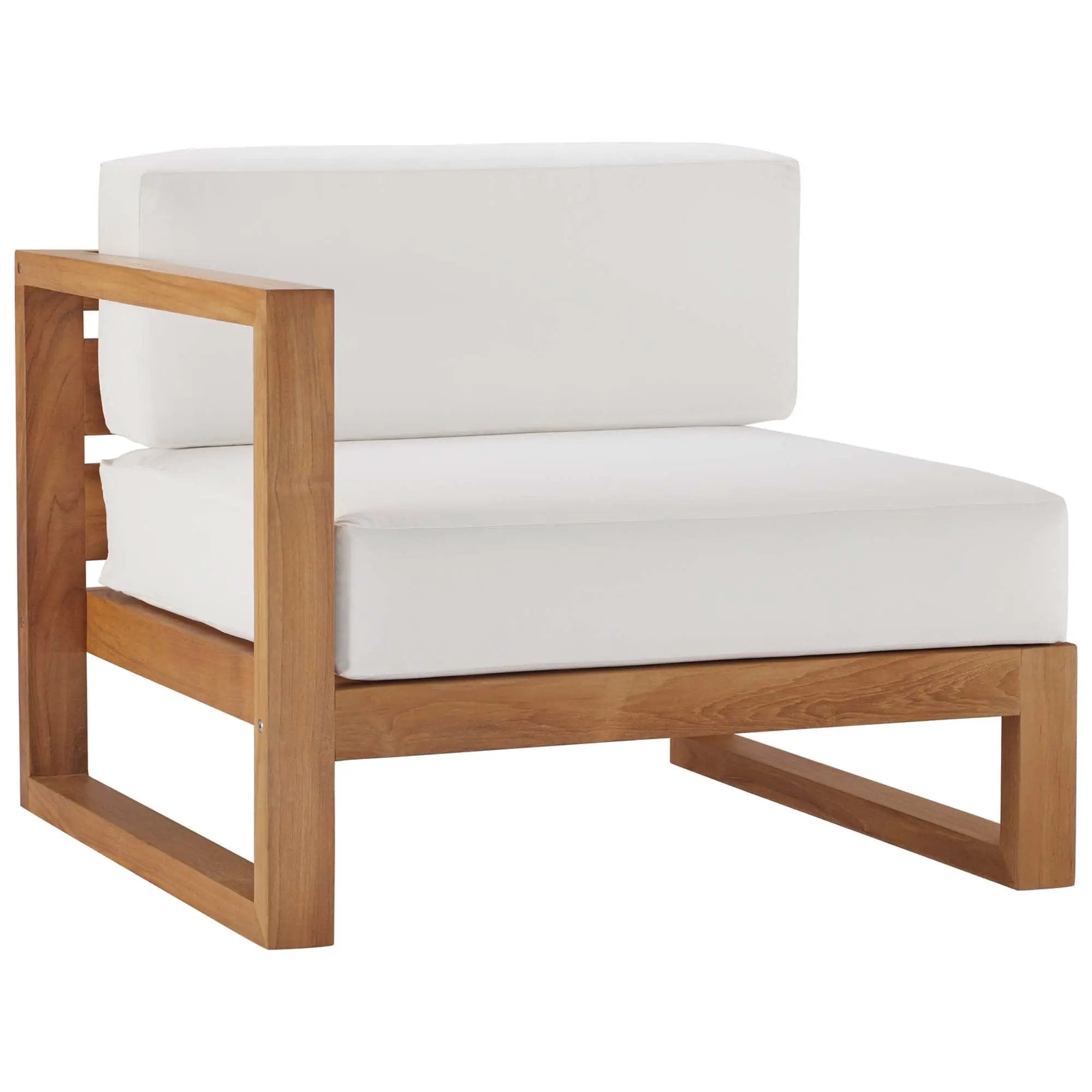 Upland Outdoor Patio Teak Wood Left-Arm Chair by Modway by HouseOfZazla