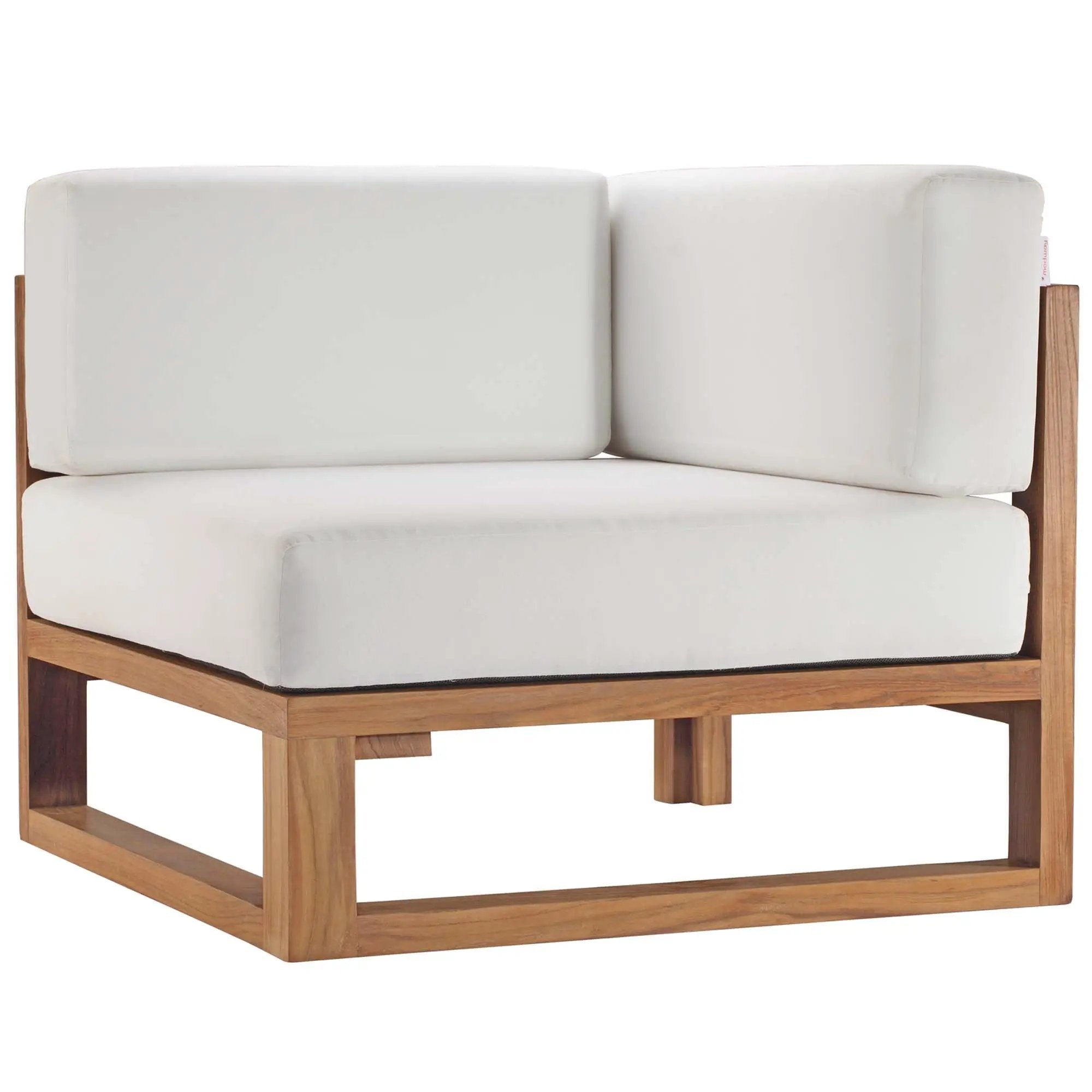 Upland Outdoor Patio Teak Wood Corner Chair by Modway by HouseOfZazla