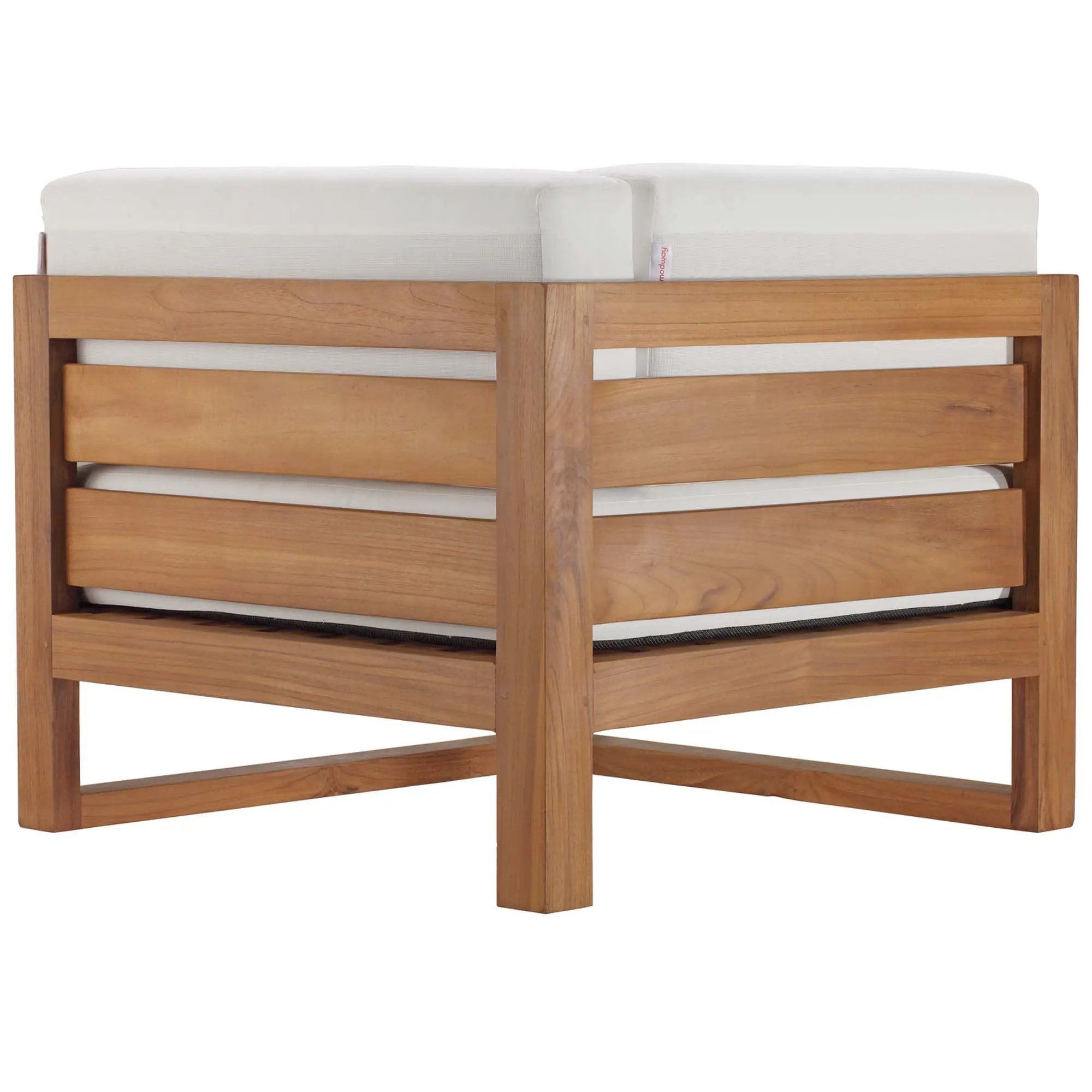 Upland Outdoor Patio Teak Wood Corner Chair by Modway by HouseOfZazla