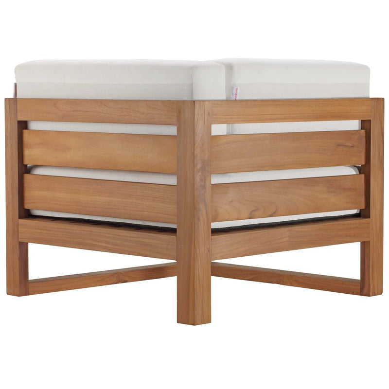 Upland Outdoor Patio Teak Wood Corner Chair by Modway by HouseOfZazla