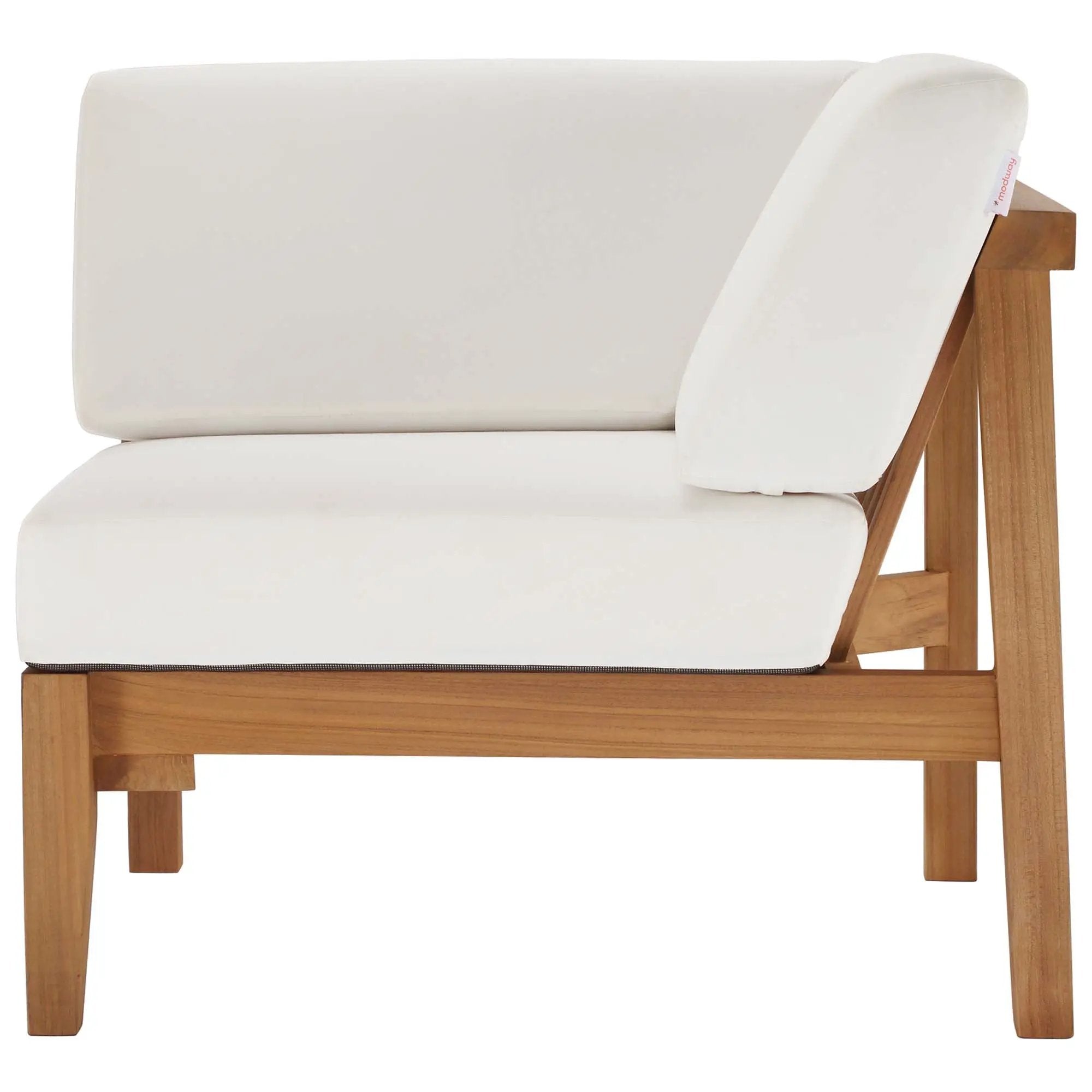 Bayport Outdoor Patio Teak Wood Corner Chair by Modway by HouseOfZazla