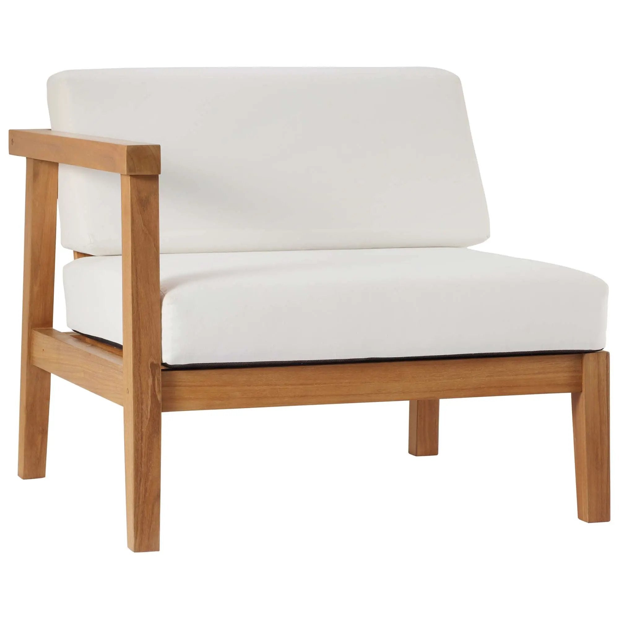 Bayport Outdoor Patio Teak Wood Left-Arm Chair by Modway by HouseOfZazla