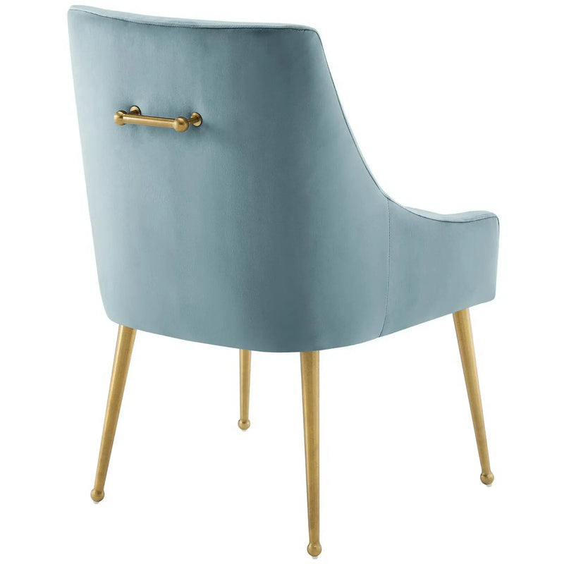 Discern Upholstered Performance Velvet Dining Chair Set of 2 by HouseOfZazla