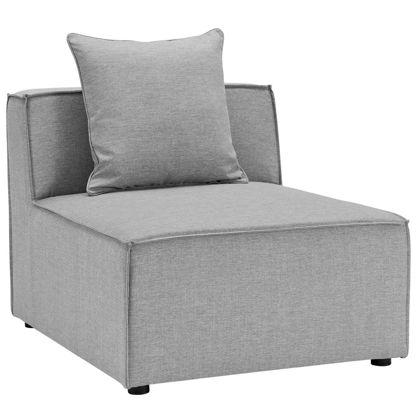 Saybrook Outdoor Patio Upholstered Sectional Sofa Armless Chair by HouseOfZazla