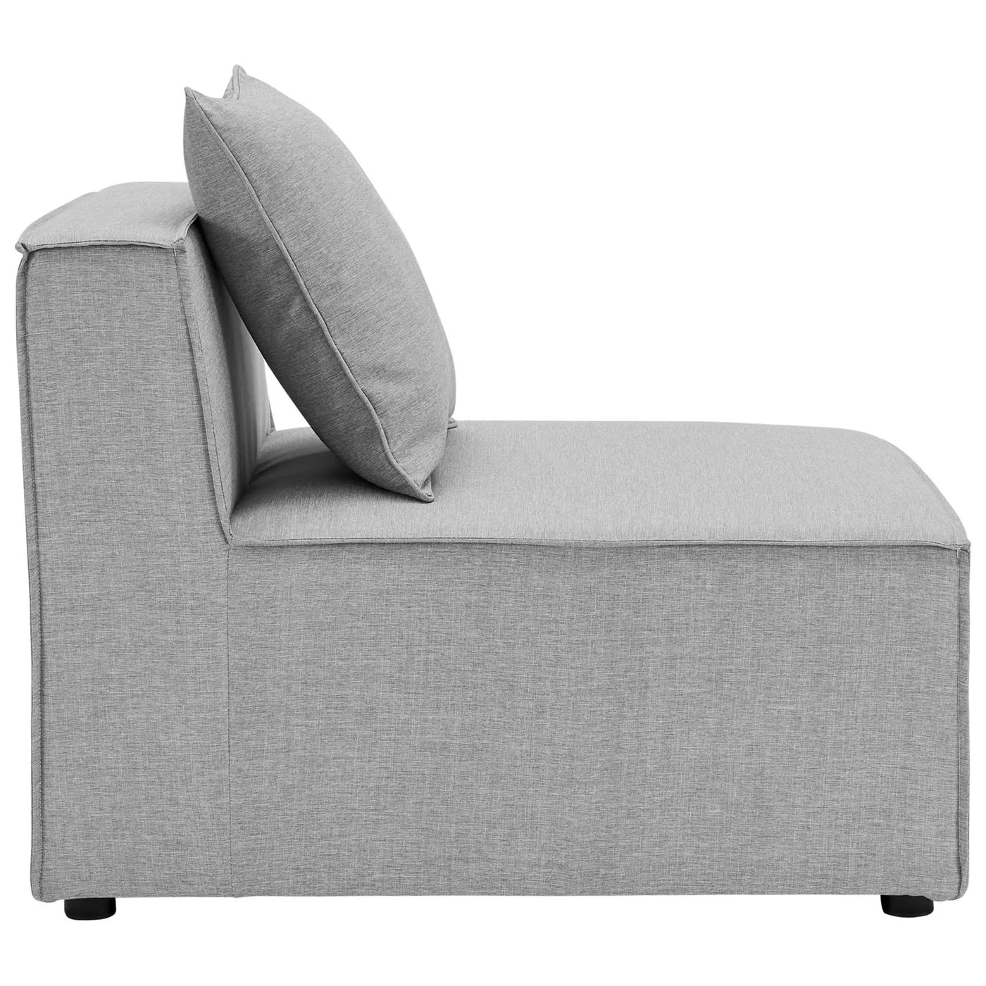Saybrook Outdoor Patio Upholstered Sectional Sofa Armless Chair by HouseOfZazla