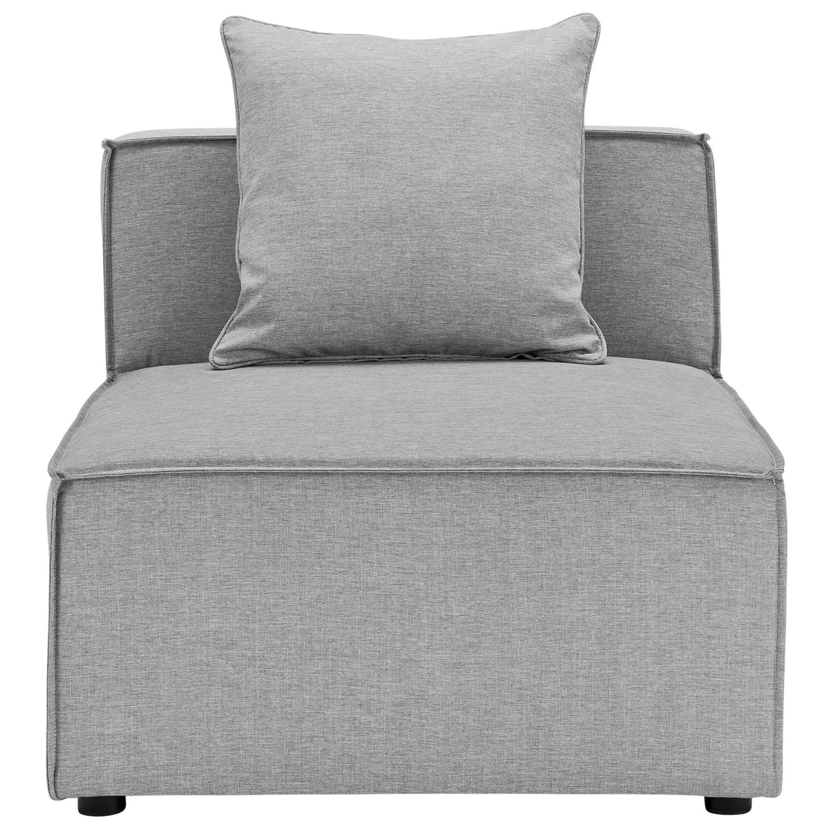 Saybrook Outdoor Patio Upholstered Sectional Sofa Armless Chair by HouseOfZazla