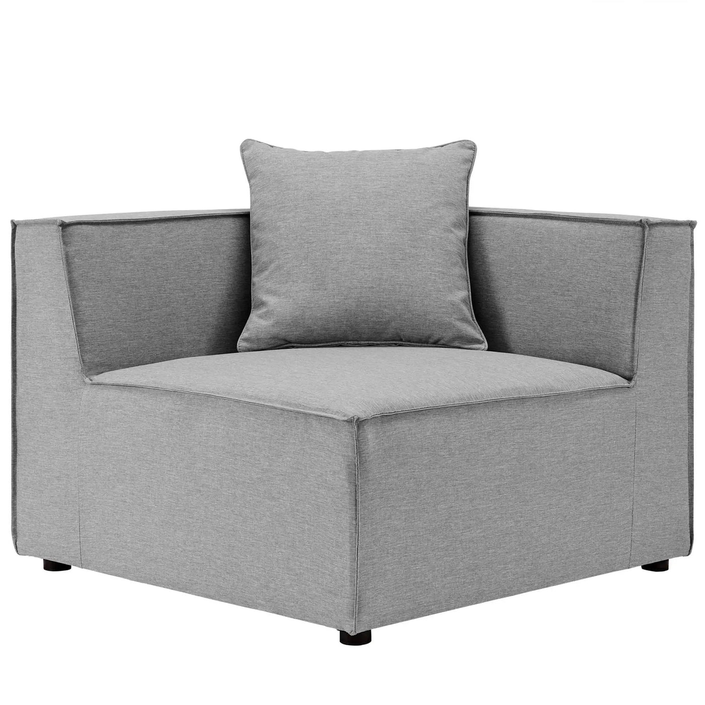 Saybrook Outdoor Patio Upholstered Sectional Sofa Corner Chair by HouseOfZazla