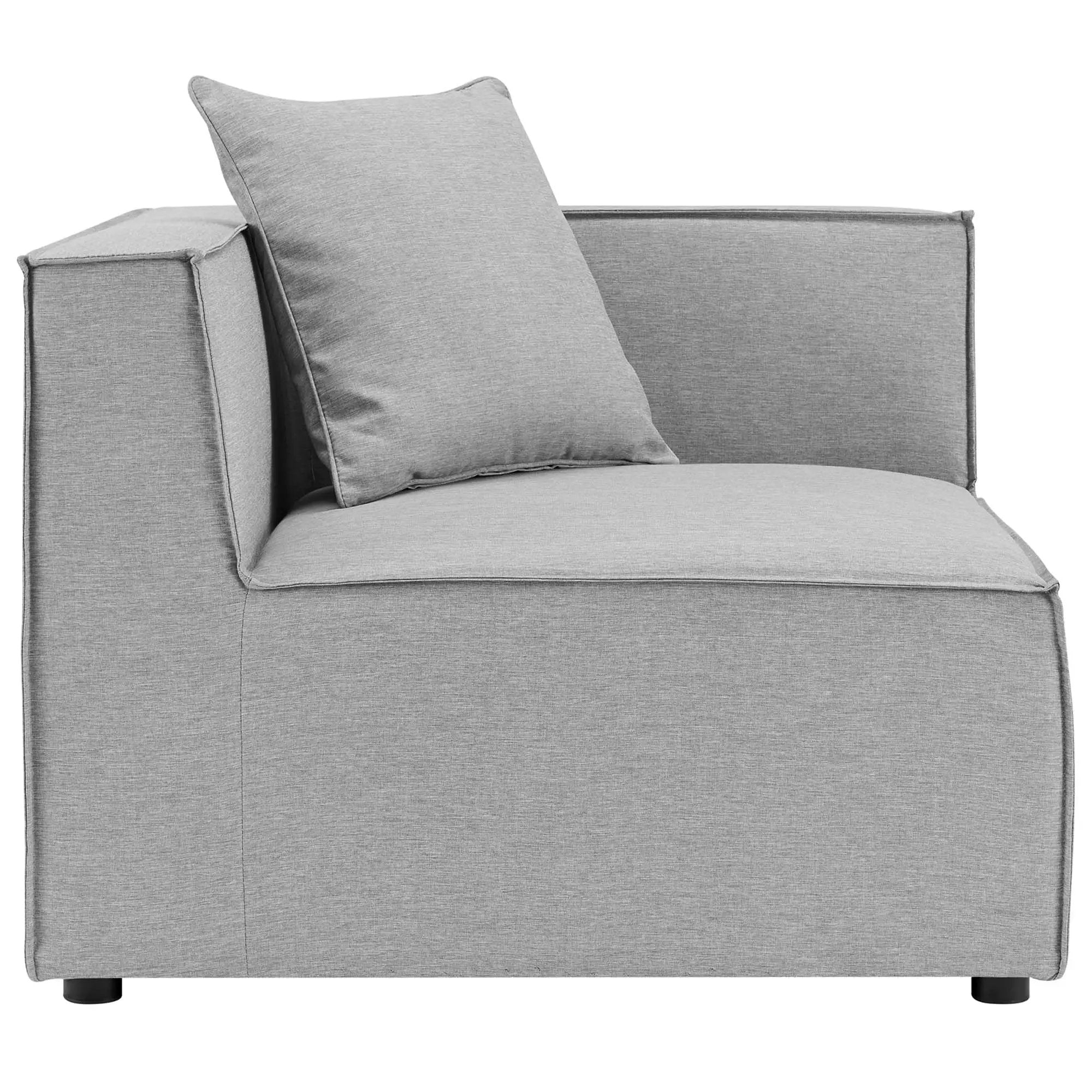 Saybrook Outdoor Patio Upholstered Sectional Sofa Corner Chair by HouseOfZazla