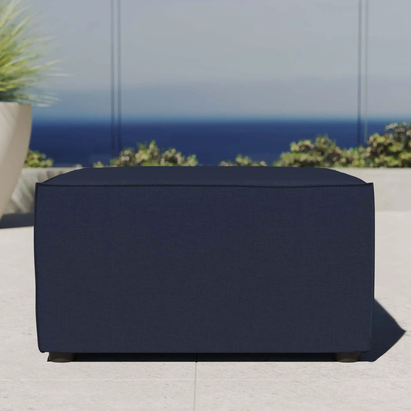 Saybrook Outdoor Patio Upholstered Sectional Sofa Ottoman by Modway by HouseOfZazla