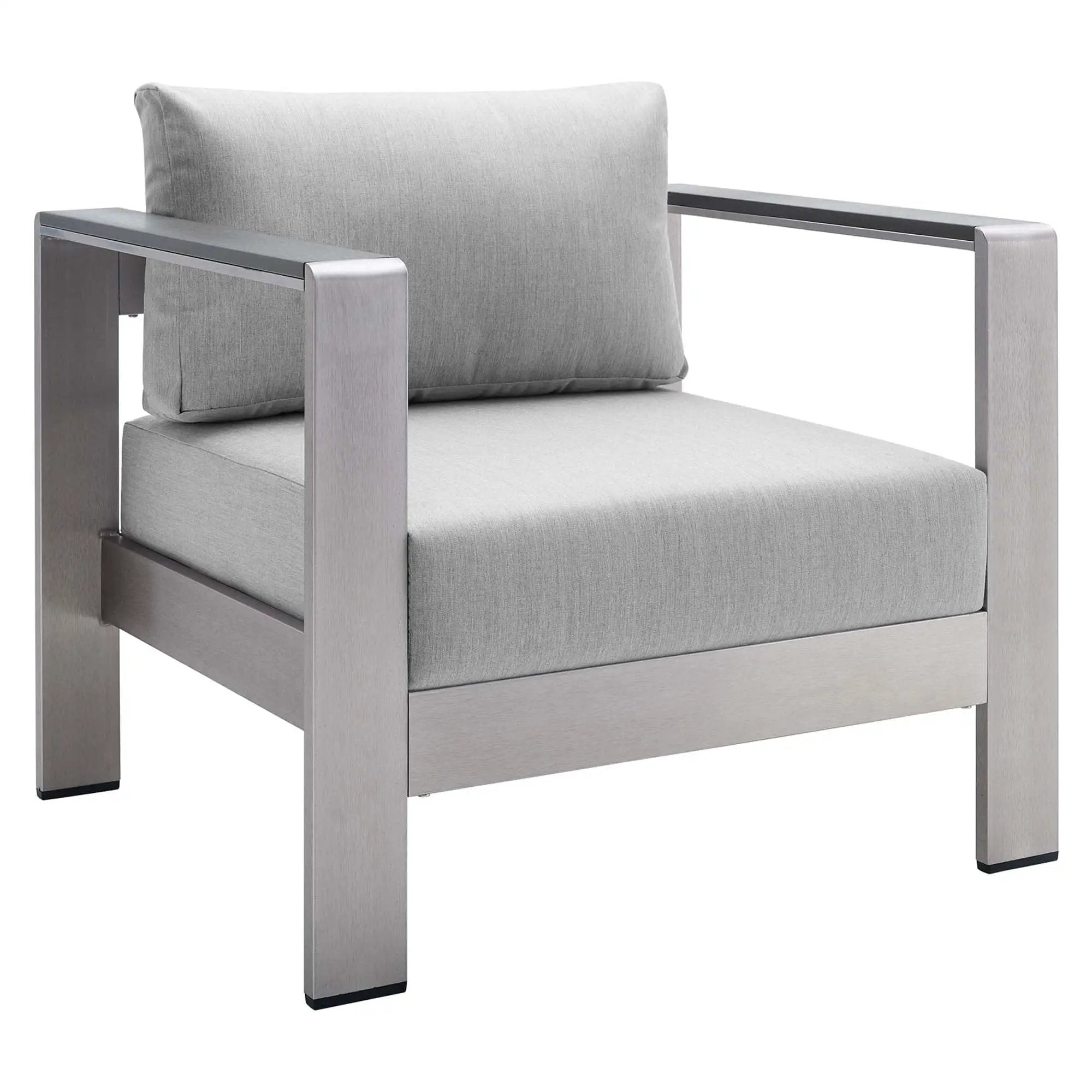 Shore Sunbrella Fabric Aluminum Outdoor Patio Armchair by Modway by HouseOfZazla