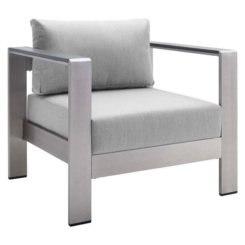 Shore Sunbrella Fabric Aluminum Outdoor Patio Armchair by Modway by HouseOfZazla