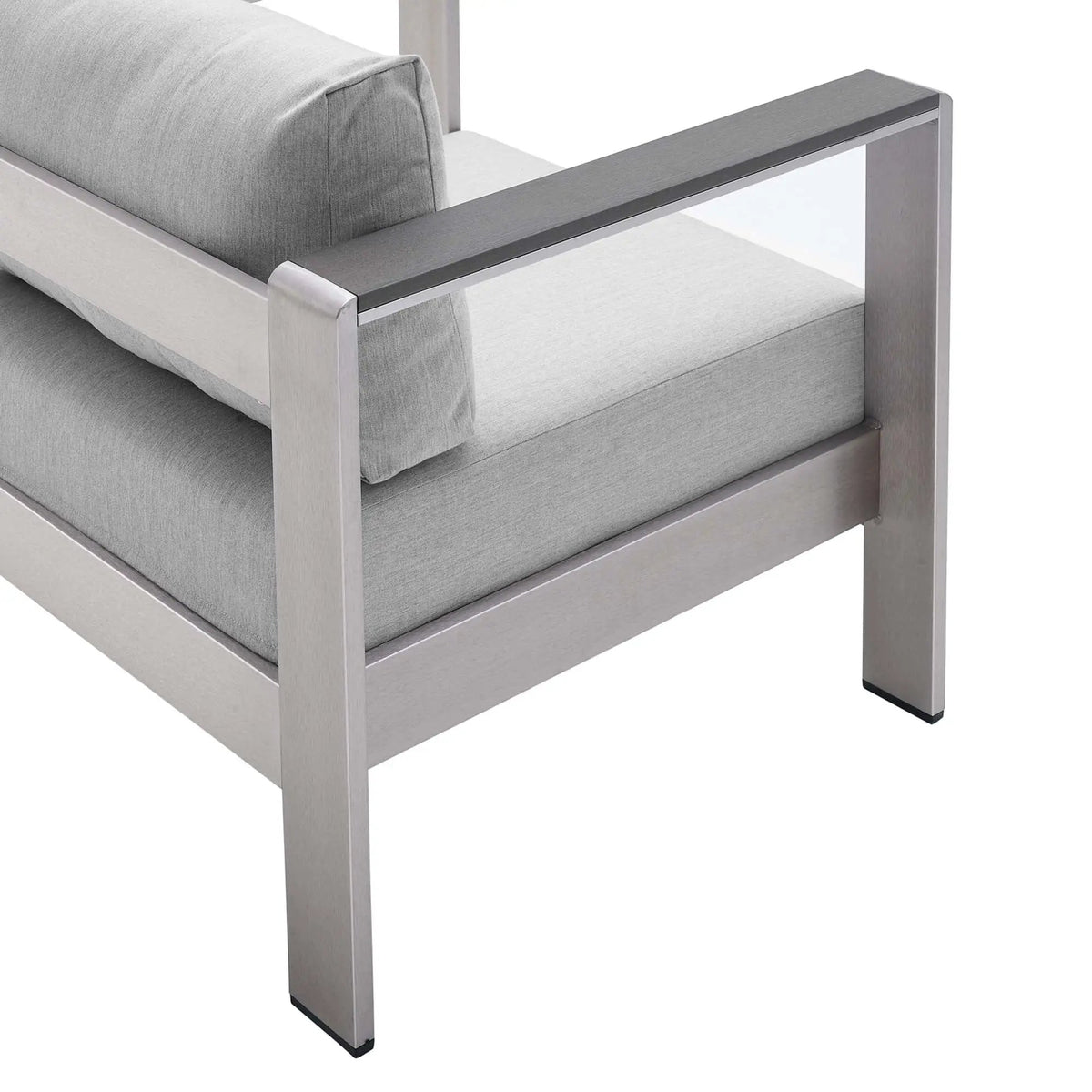 Shore Sunbrella Fabric Aluminum Outdoor Patio Armchair by Modway by HouseOfZazla