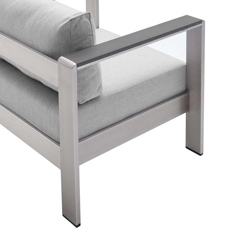Shore Sunbrella Fabric Aluminum Outdoor Patio Armchair by Modway by HouseOfZazla