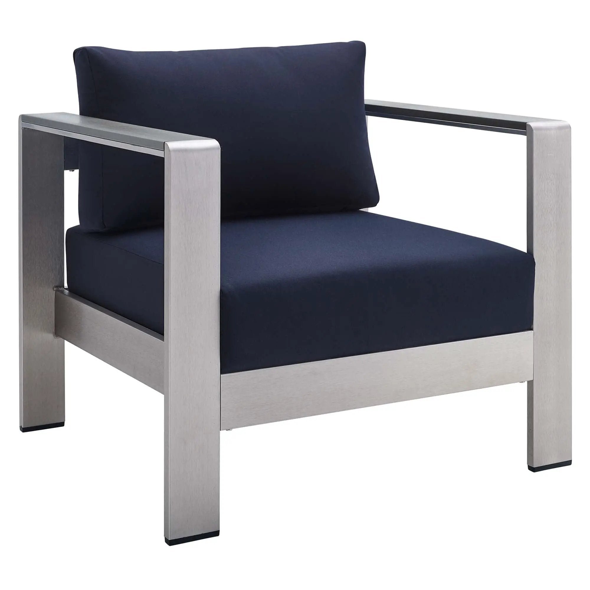 Shore Sunbrella Fabric Aluminum Outdoor Patio Armchair by Modway by HouseOfZazla