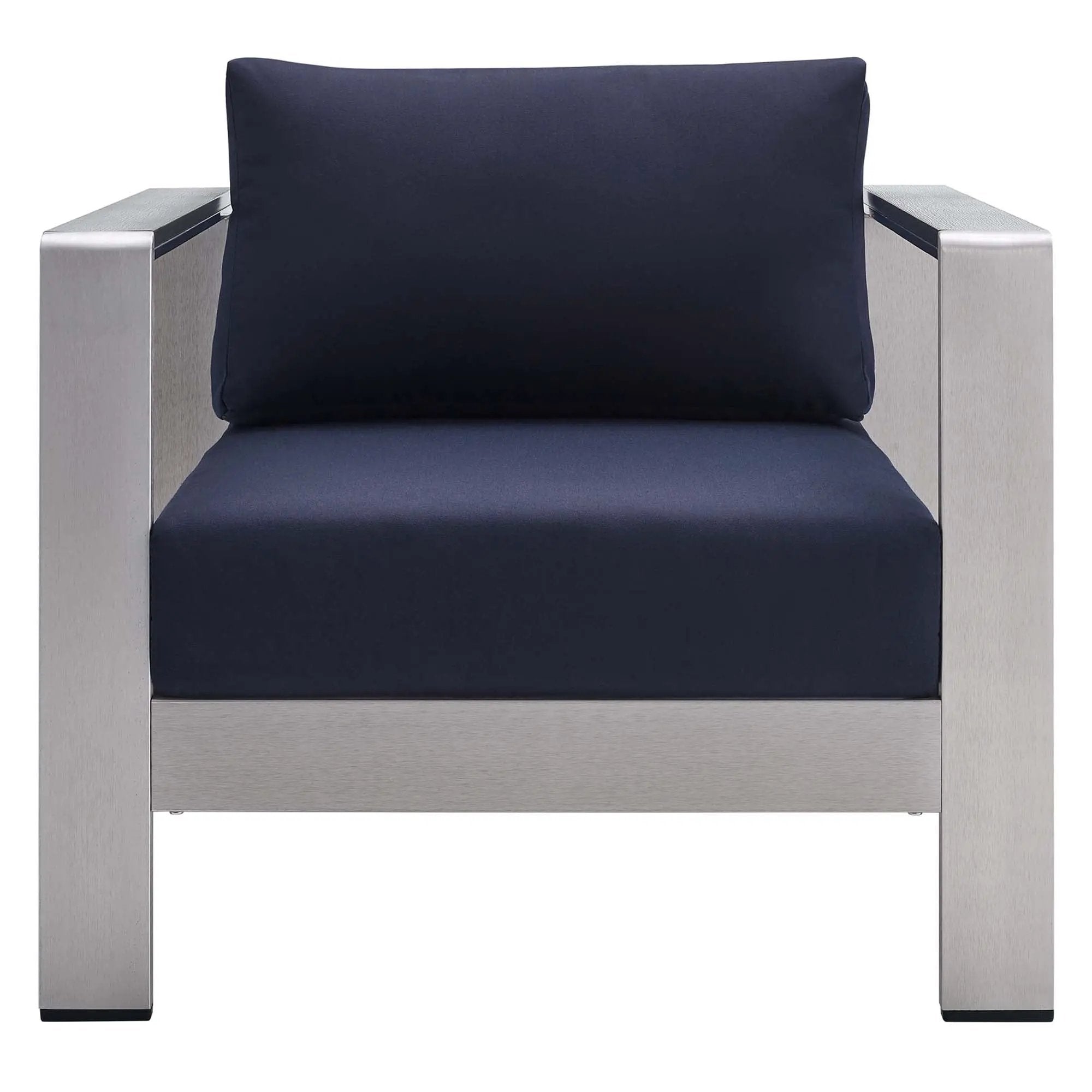 Shore Sunbrella Fabric Aluminum Outdoor Patio Armchair by Modway by HouseOfZazla