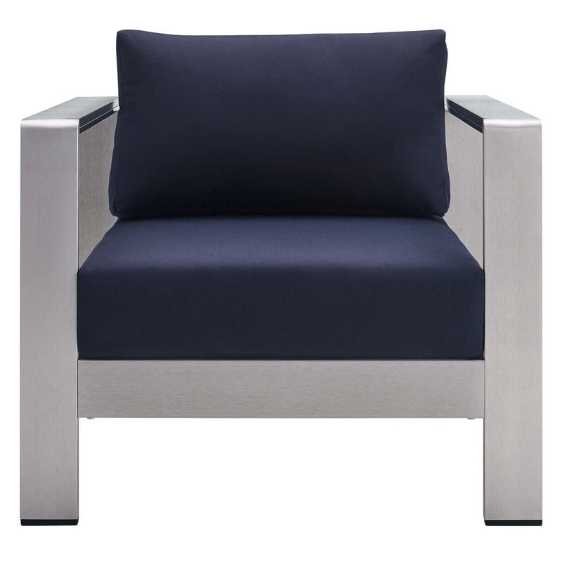 Shore Sunbrella Fabric Aluminum Outdoor Patio Armchair by Modway by HouseOfZazla