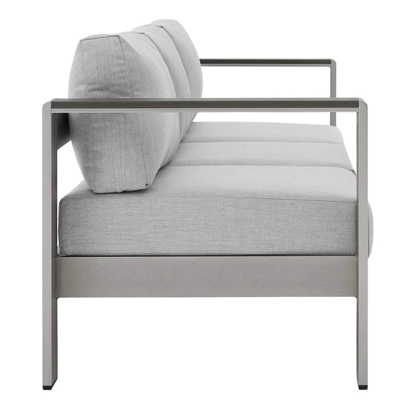 Shore Sunbrella Fabric Aluminum Outdoor Patio Sofa by Modway by HouseOfZazla
