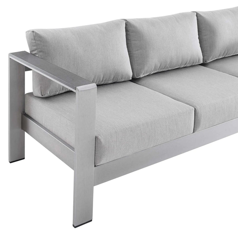 Shore Sunbrella Fabric Aluminum Outdoor Patio Sofa by Modway by HouseOfZazla