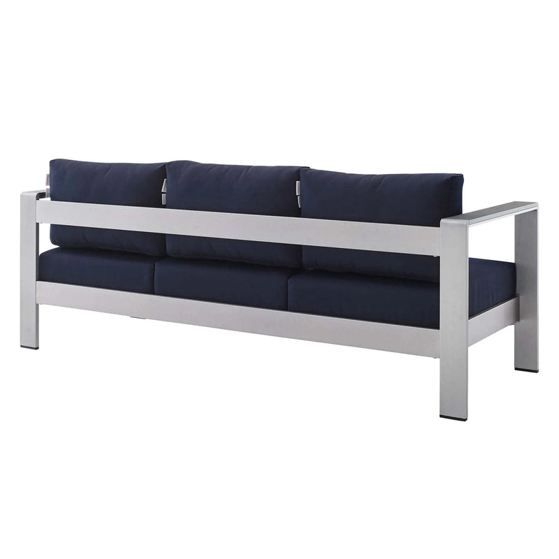 Shore Sunbrella Fabric Aluminum Outdoor Patio Sofa by Modway by HouseOfZazla