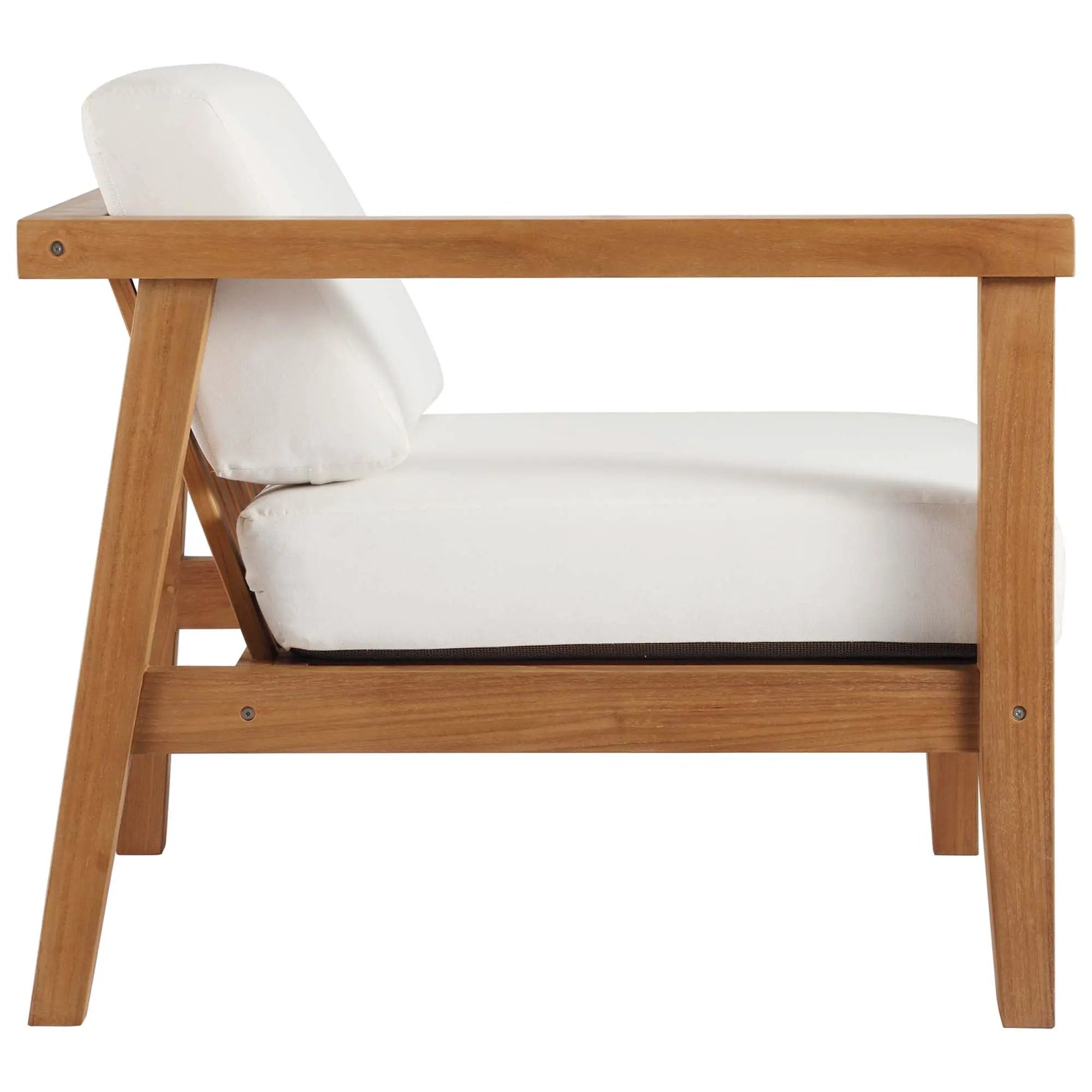 Bayport Outdoor Patio Teak Wood 2-Seater Loveseat by Modway by HouseOfZazla
