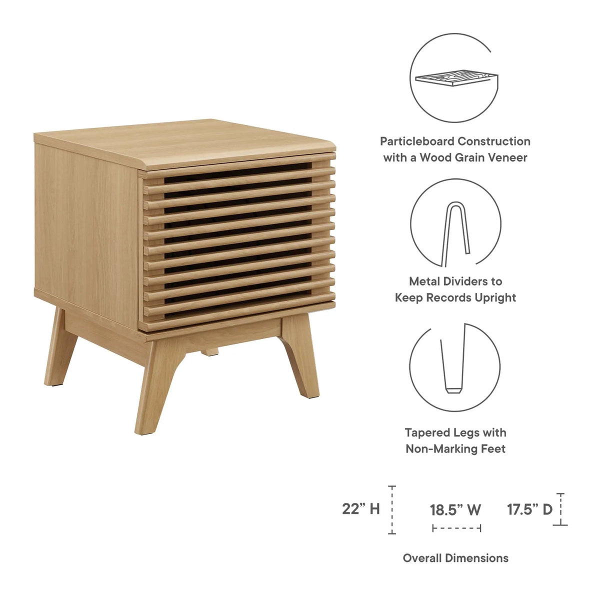 Render Vinyl Record Display Stand by Modway by HouseOfZazla