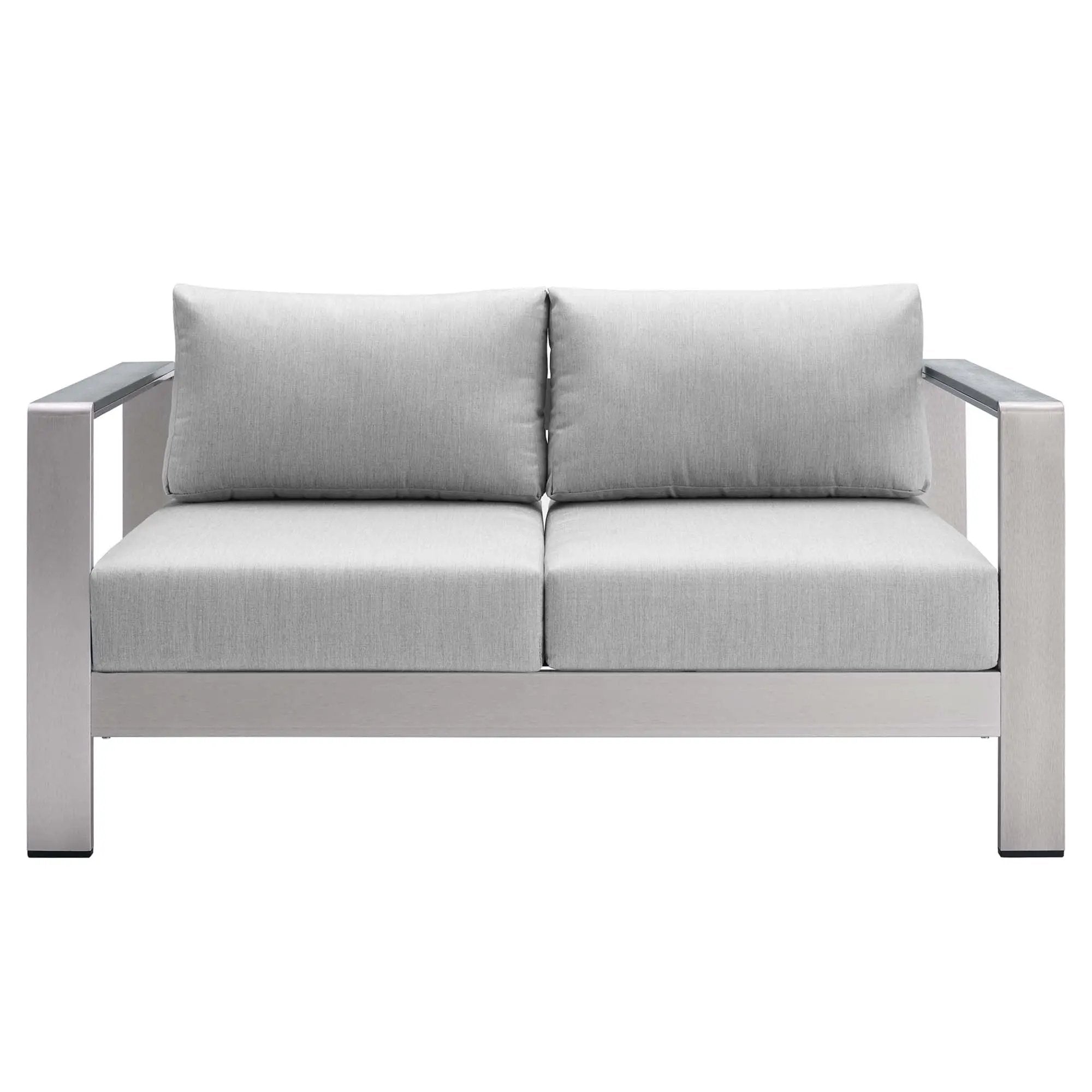 Shore 3 Piece Sunbrella Fabric Outdoor Patio Aluminum Set by Modway by HouseOfZazla