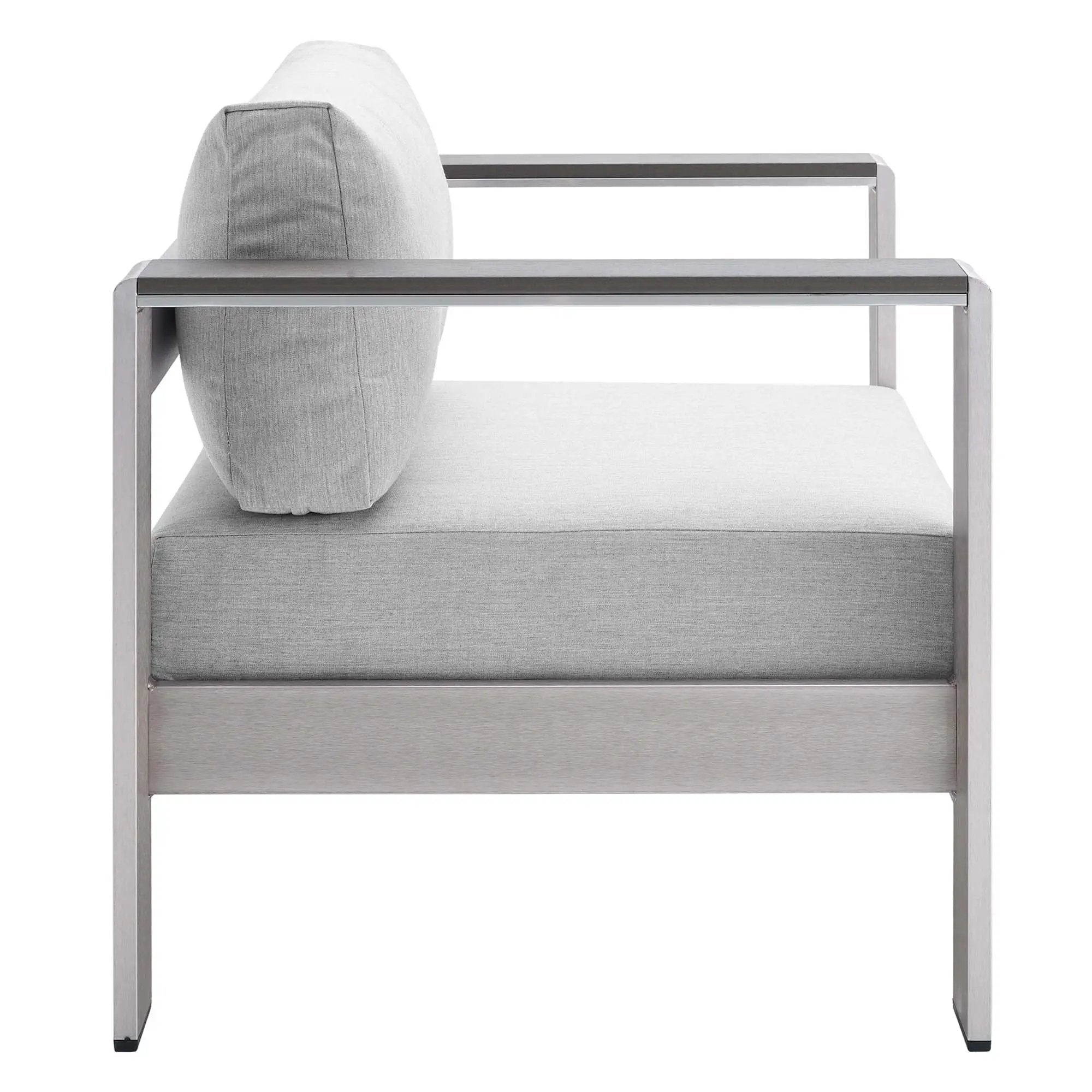 Shore 4 Piece Sunbrella Fabric Outdoor Patio Aluminum Set by Modway by HouseOfZazla