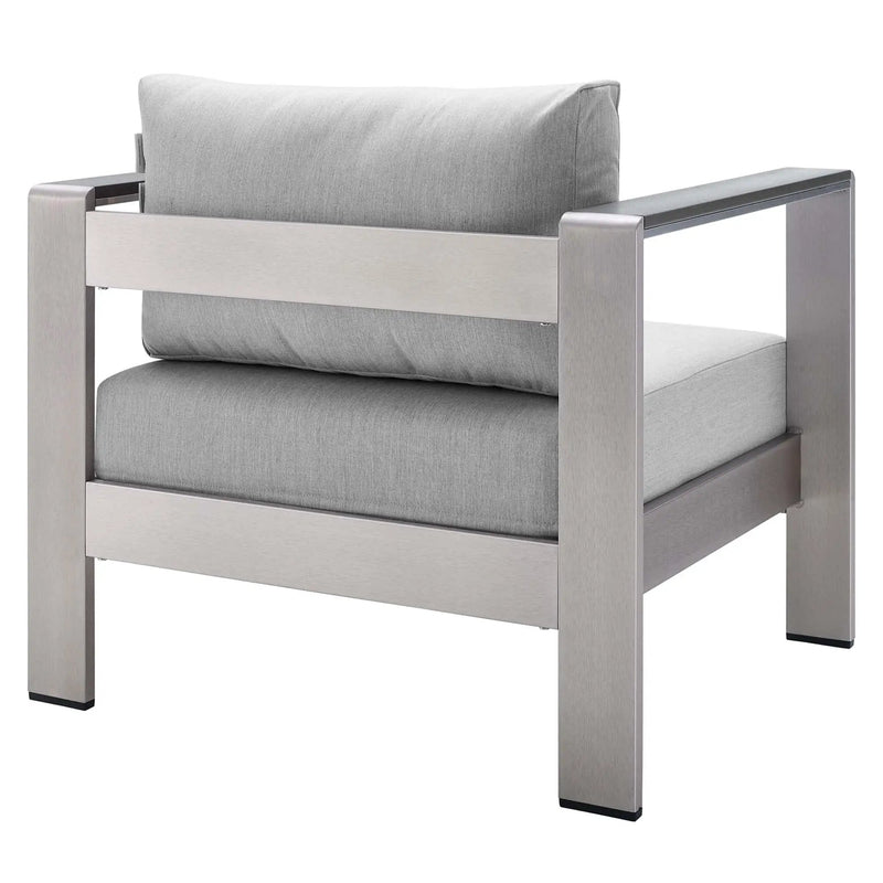 Shore 4 Piece Sunbrella Fabric Outdoor Patio Aluminum Set by Modway by HouseOfZazla