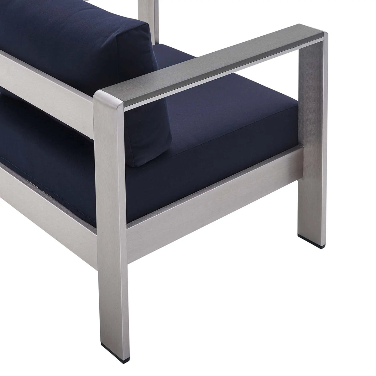 Shore 4 Piece Sunbrella Fabric Outdoor Patio Aluminum Set by Modway by HouseOfZazla