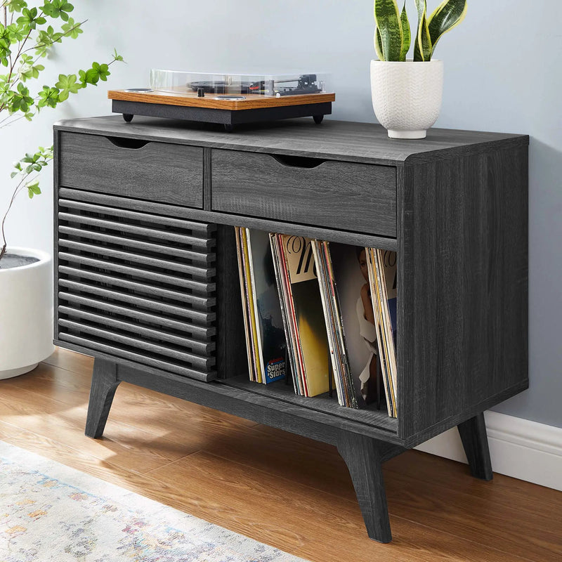Render Vinyl Record Display Stand by Modway by HouseOfZazla