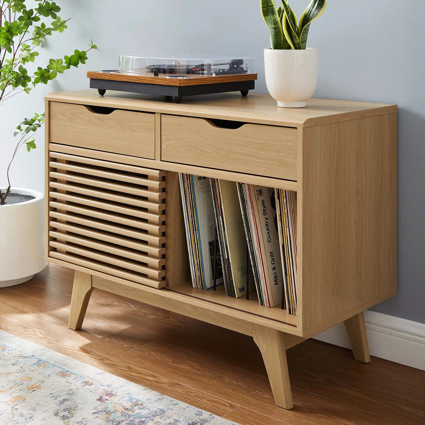 Render Vinyl Record Display Stand by Modway by HouseOfZazla