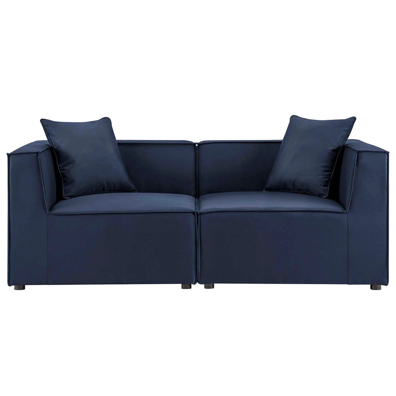 Saybrook 2-Piece Outdoor Patio Upholstered Sectional Sofa Loveseat by Modway by HouseOfZazla
