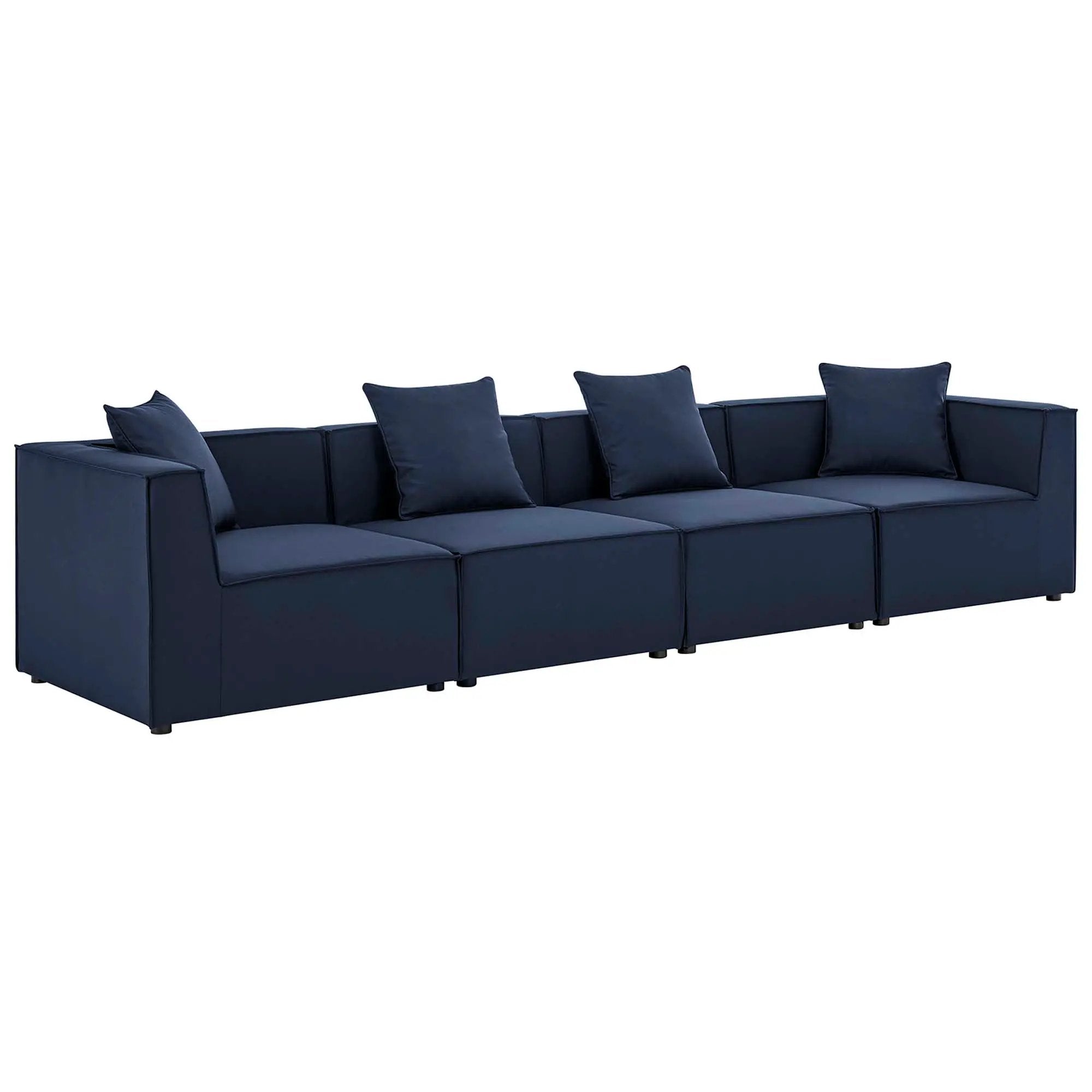 Saybrook 4-Piece Outdoor Patio Upholstered Sectional Sofa by Modway by HouseOfZazla