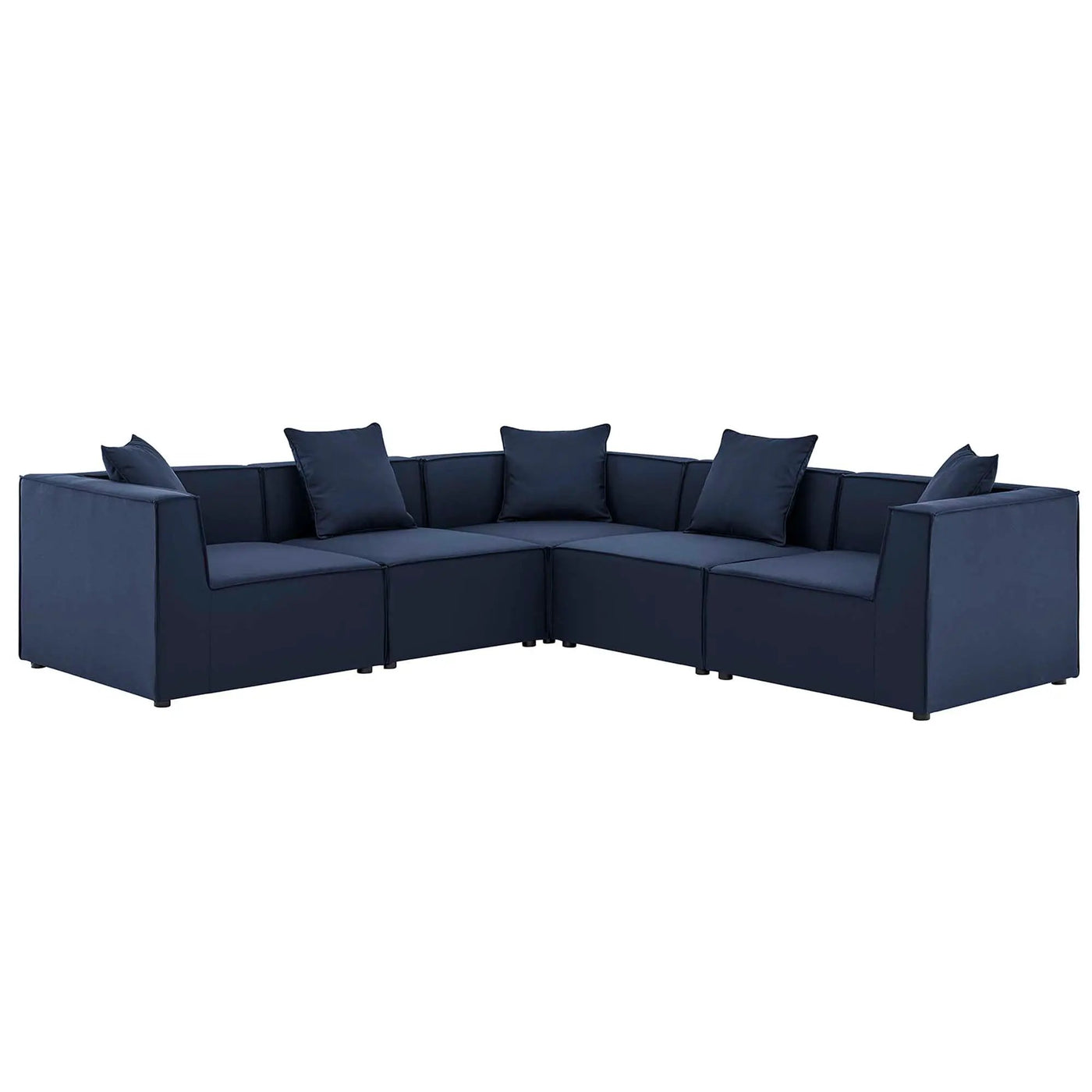 Saybrook 5-Piece Outdoor Patio Upholstered Sectional Sofa by Modway by HouseOfZazla