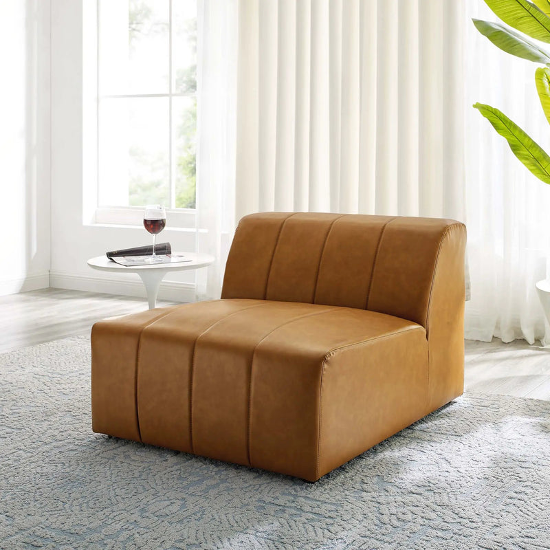 Bartlett Vegan Leather Armless Chair by Modway by HouseOfZazla