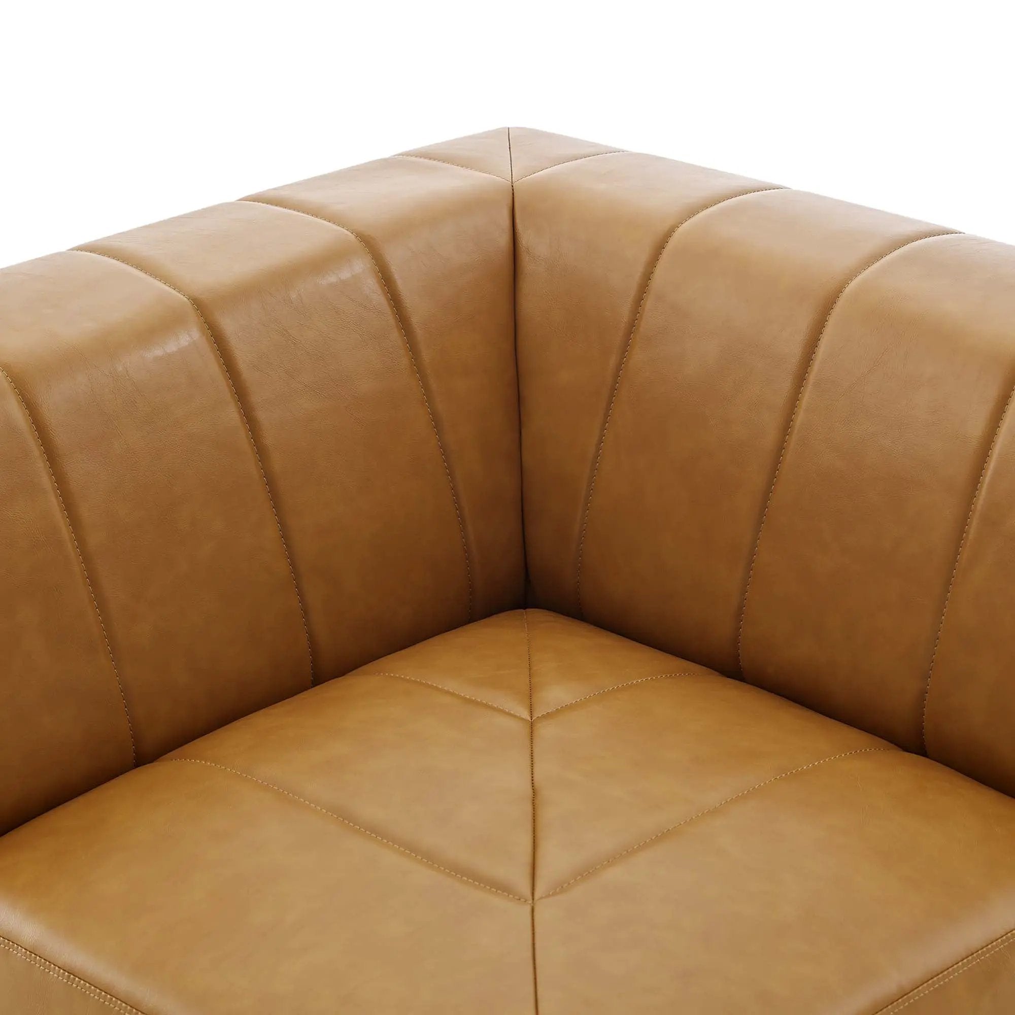 Bartlett Vegan Leather Corner Chair by Modway by HouseOfZazla