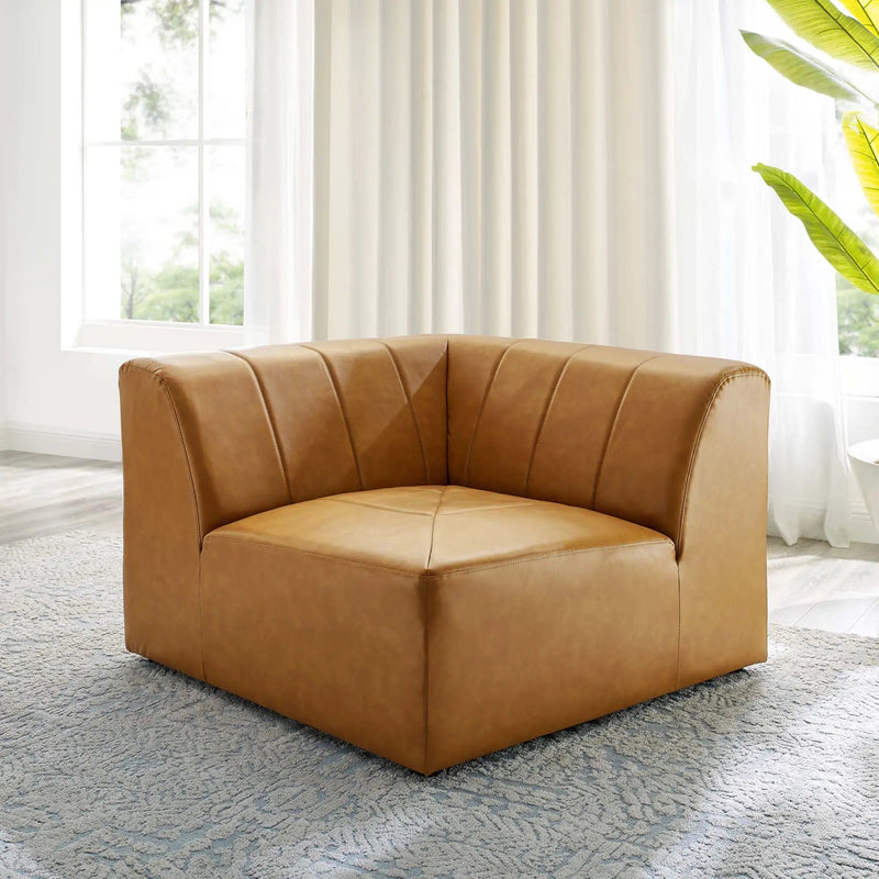 Bartlett Vegan Leather Corner Chair by Modway by HouseOfZazla