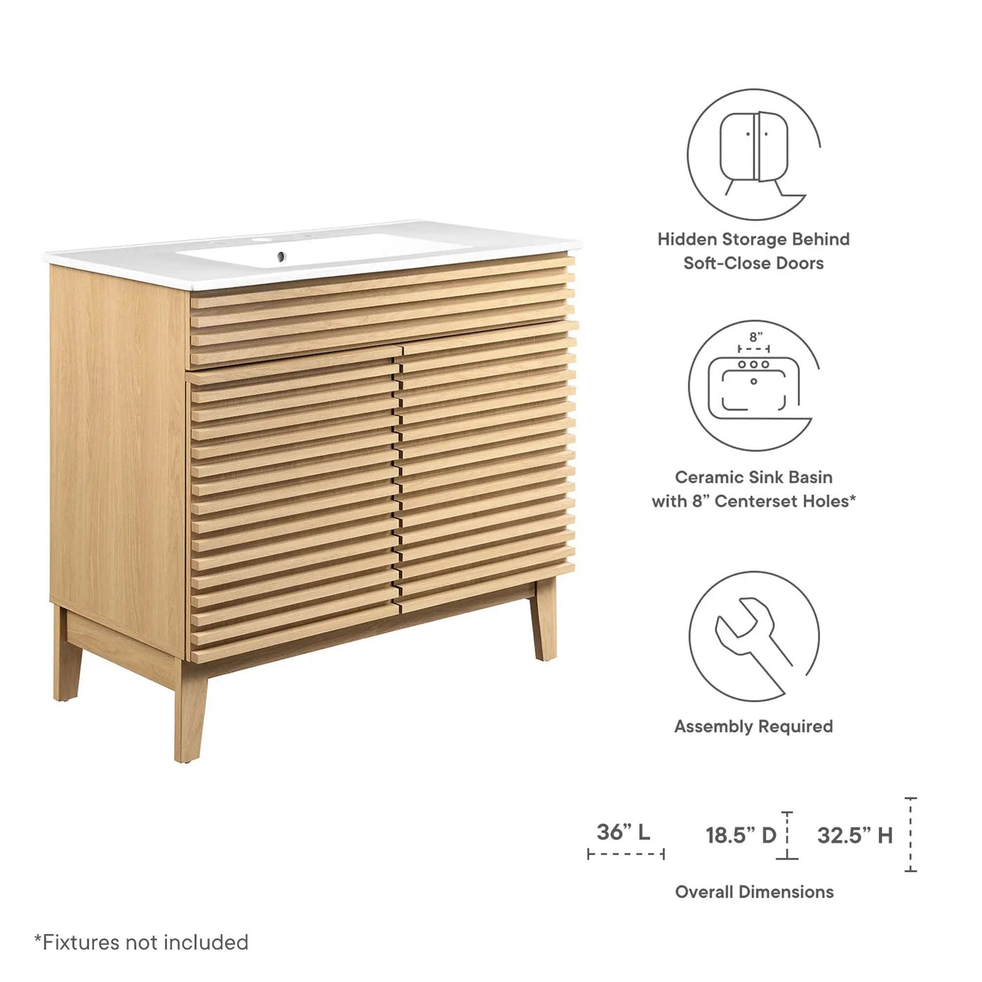 Render 36" Bathroom Vanity by Modway by HouseOfZazla