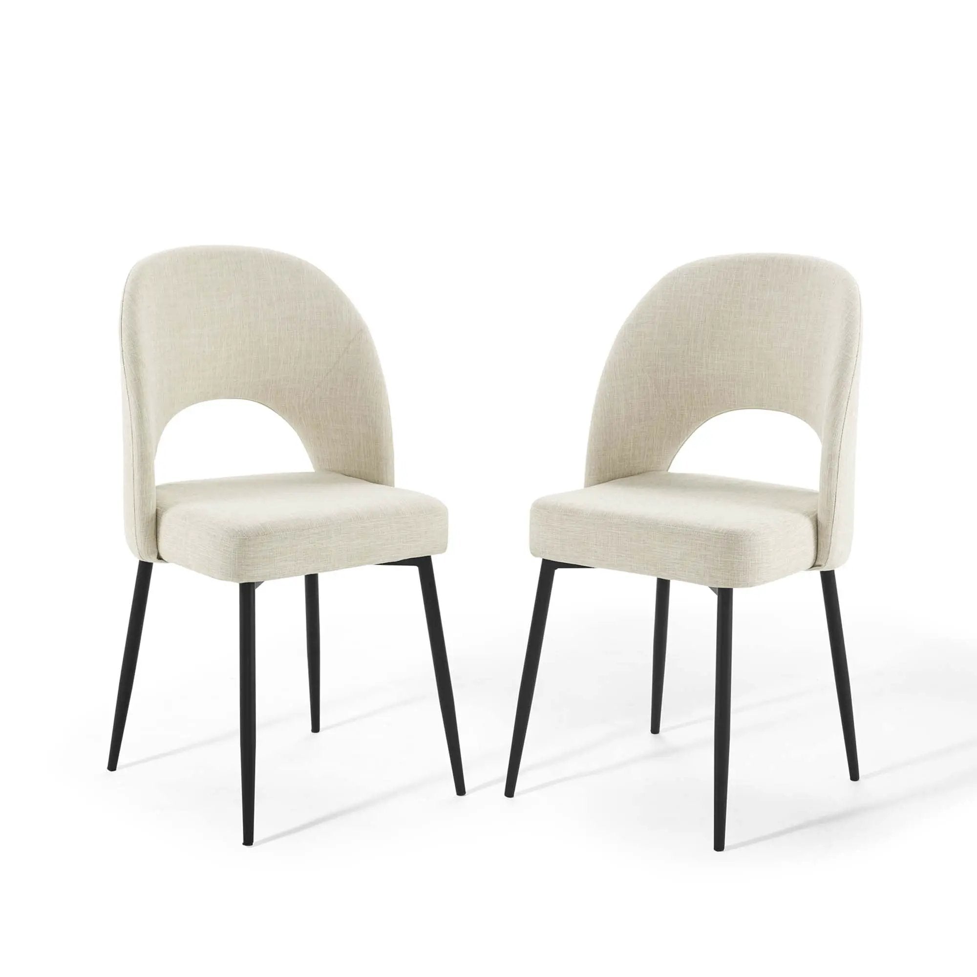 Rouse Upholstered Fabric Dining Side Chair Set of 2 by Modway by HouseOfZazla